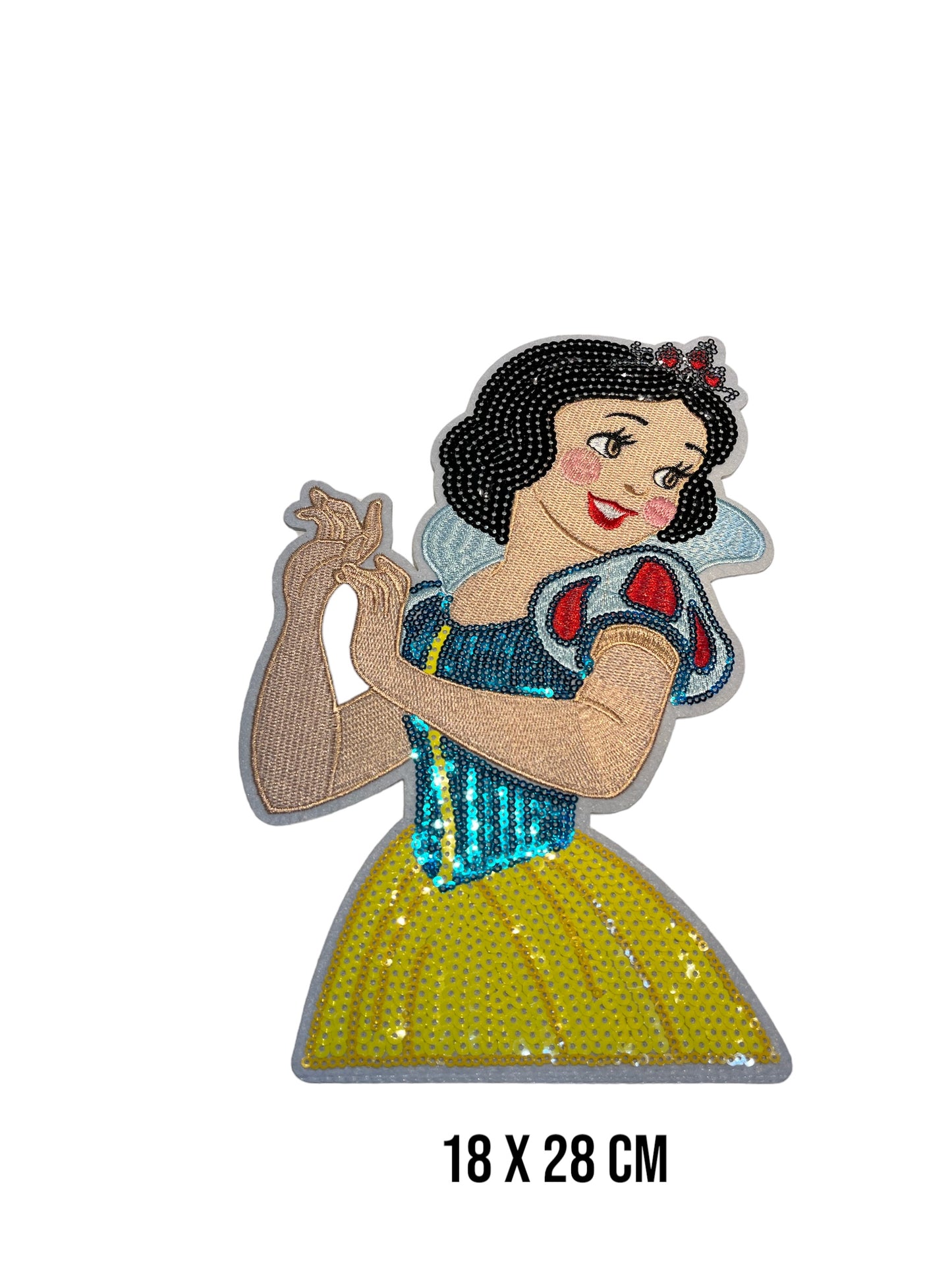 Parche Blancanieves lentejuelas