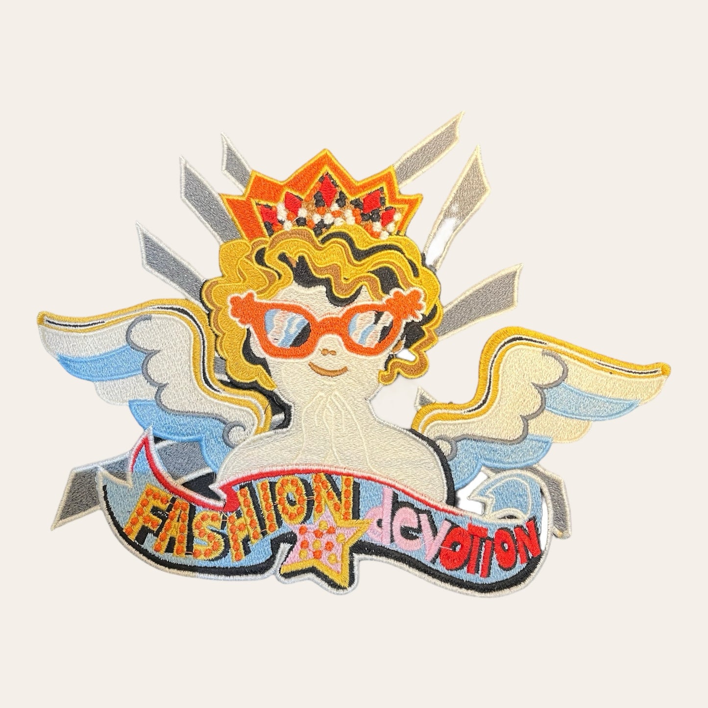 Parche ángel rockero