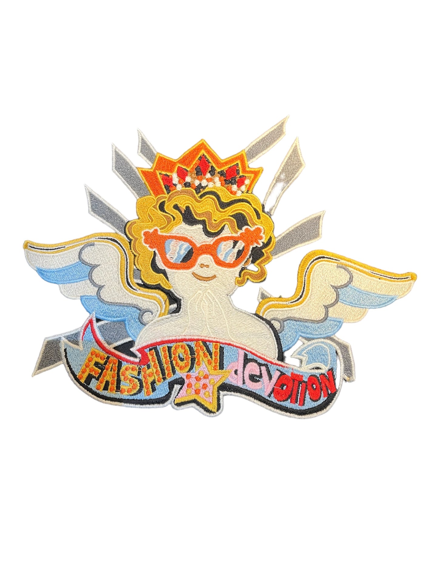 Parche ángel rockero