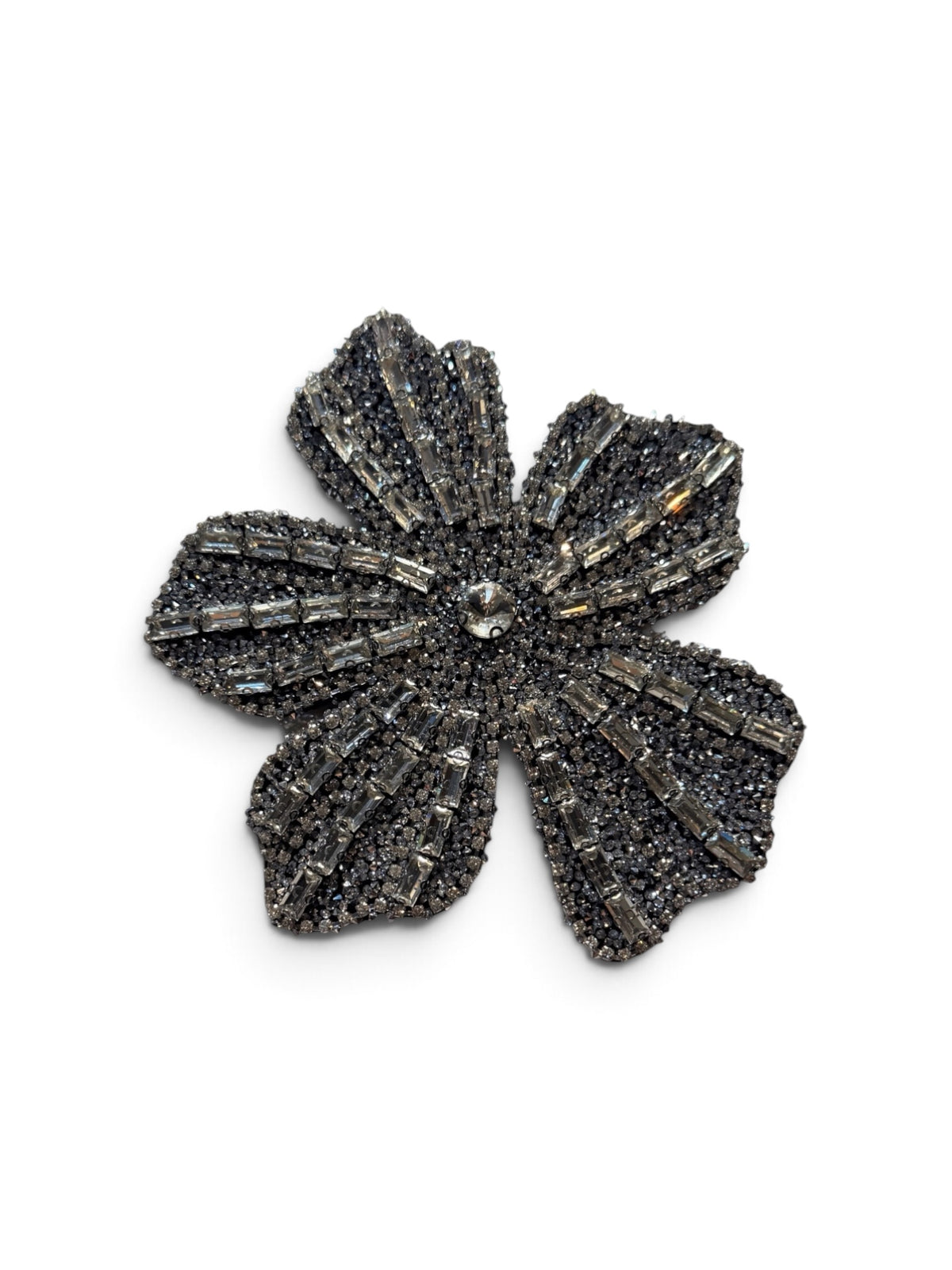 Aplique Flor pedrería cristal