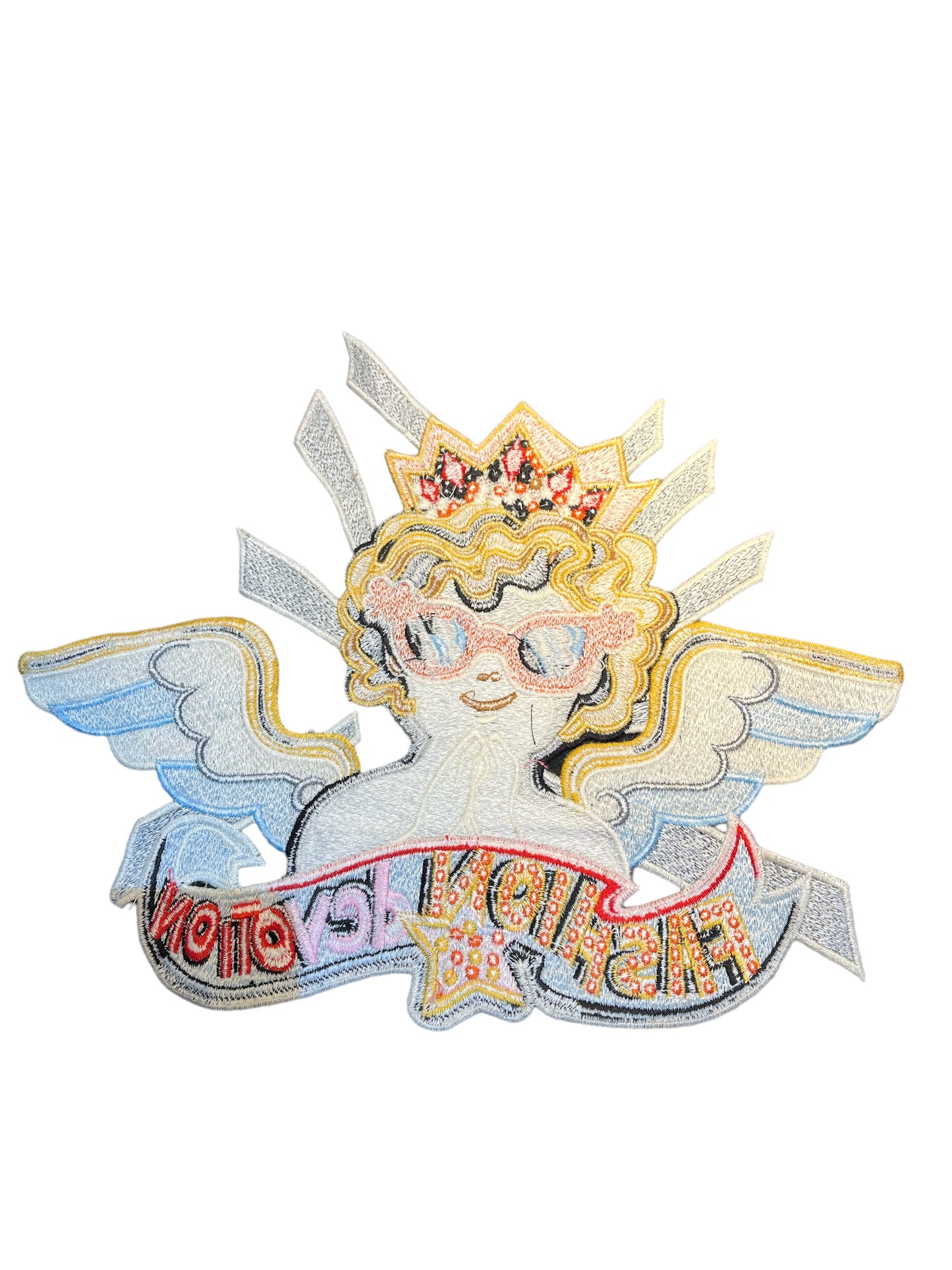 Parche ángel rockero