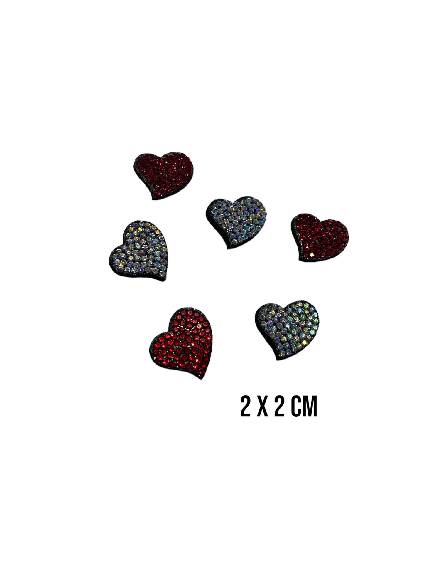 Kit mini corazones strass