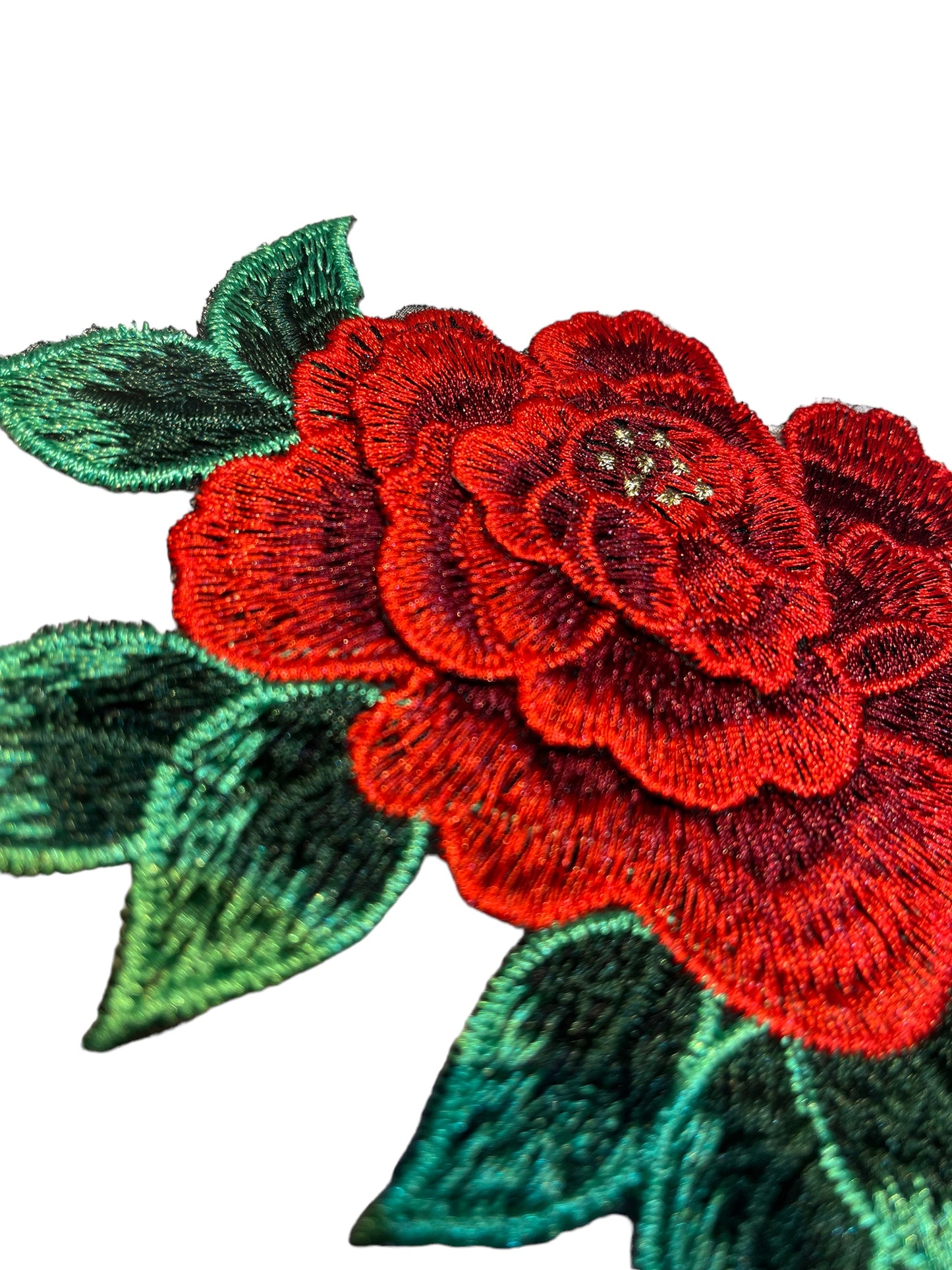 Parche flor roja