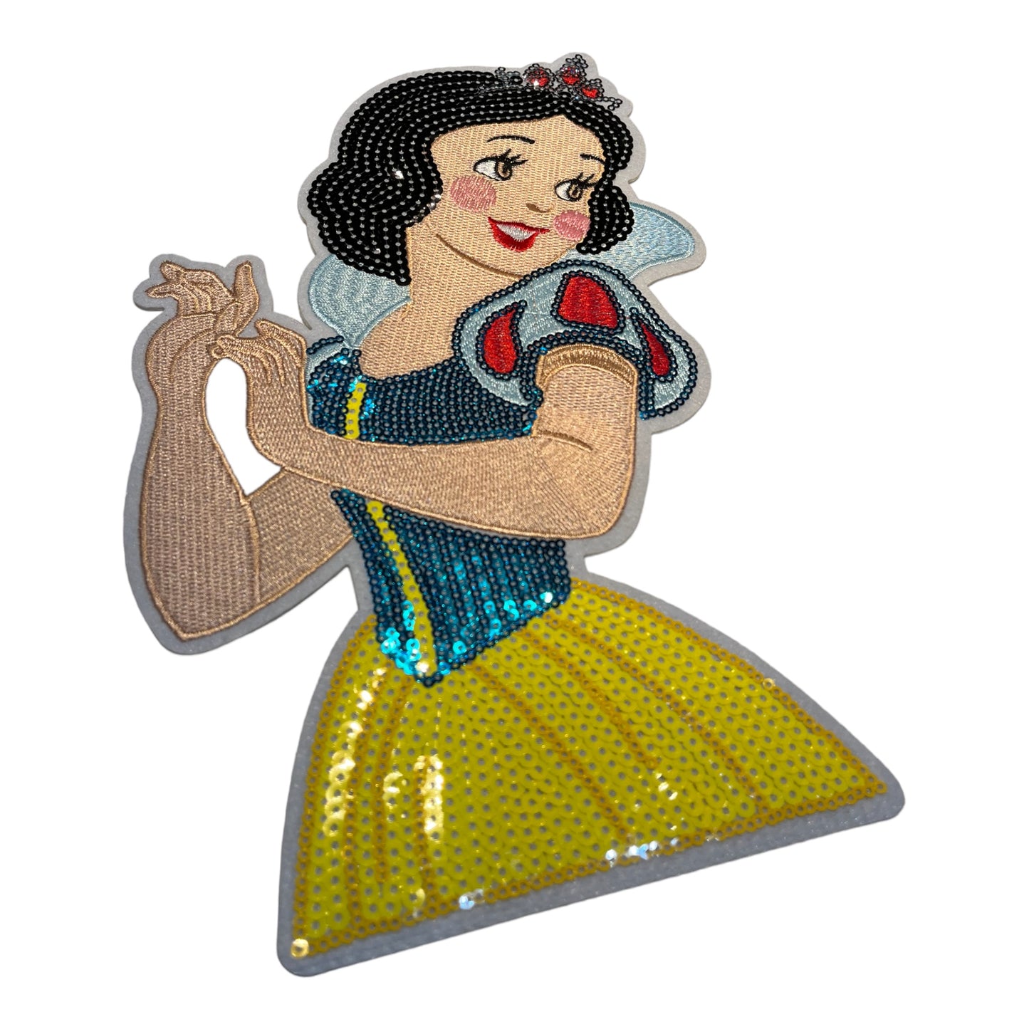 Parche Blancanieves lentejuelas