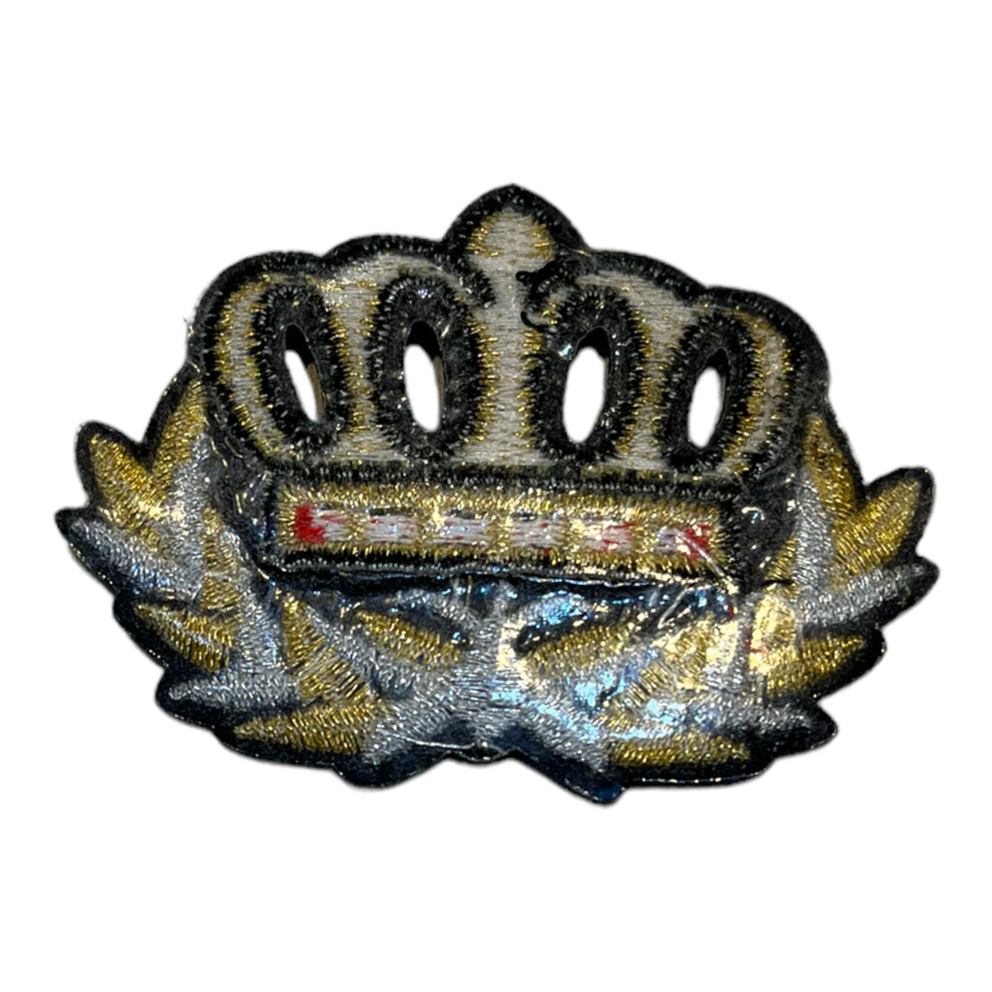 Insignia Bordada corona con guirnalda