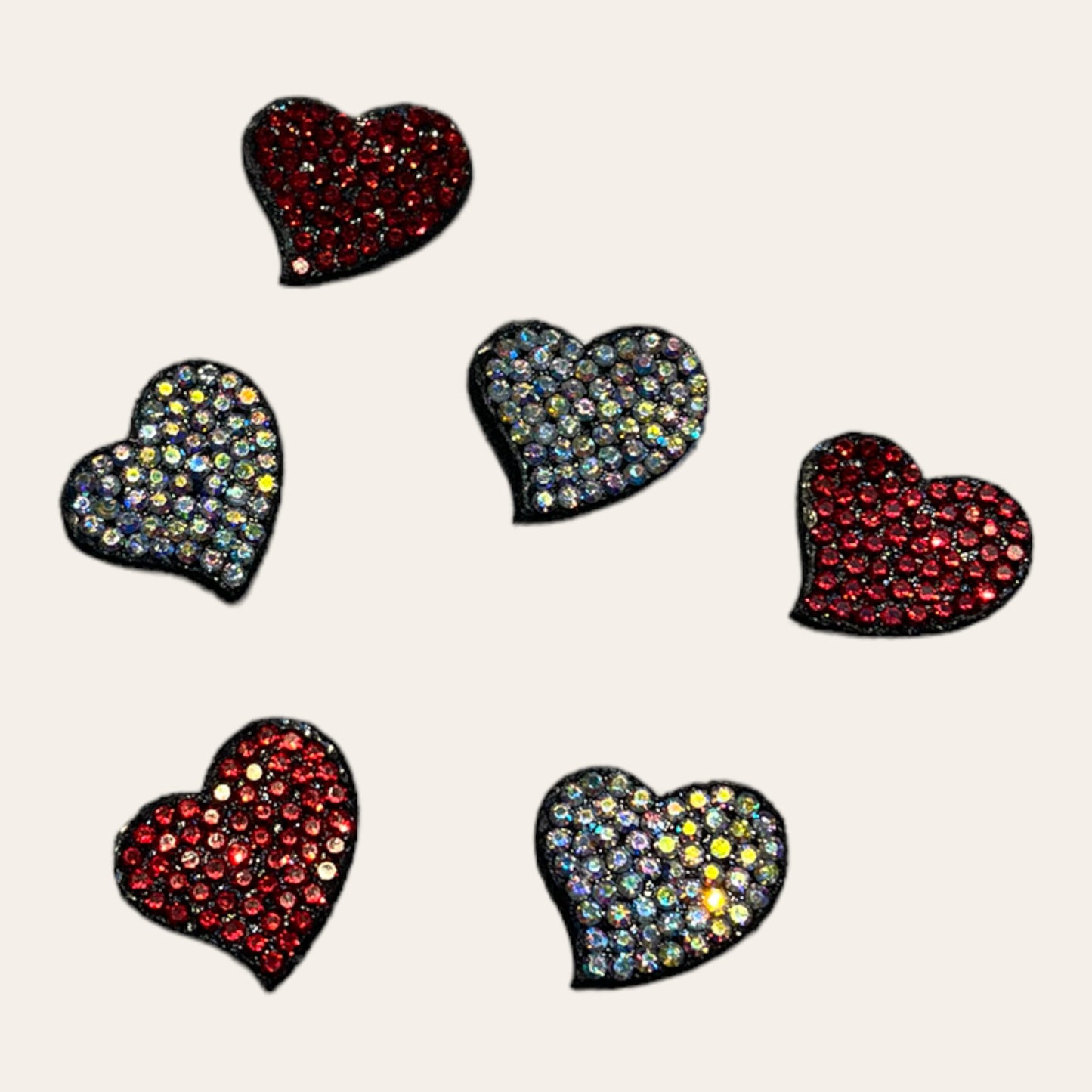 Kit mini corazones strass