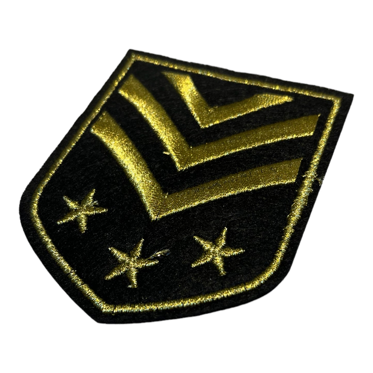 Insignia Bordada negro y oro