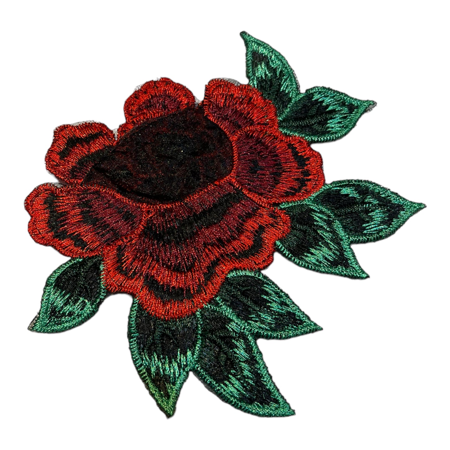Parche flor roja