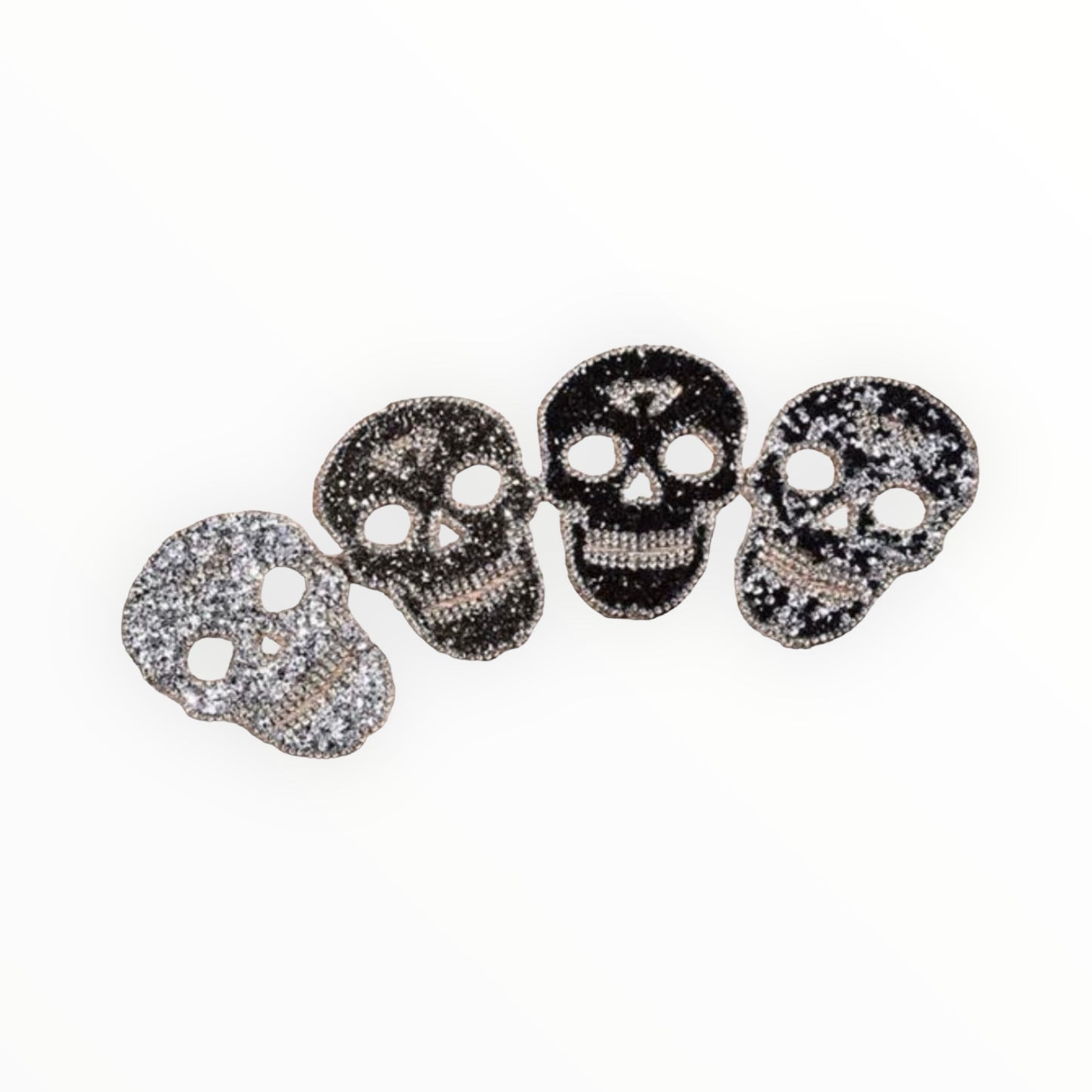 Parche termoadhesivo calavera strass
