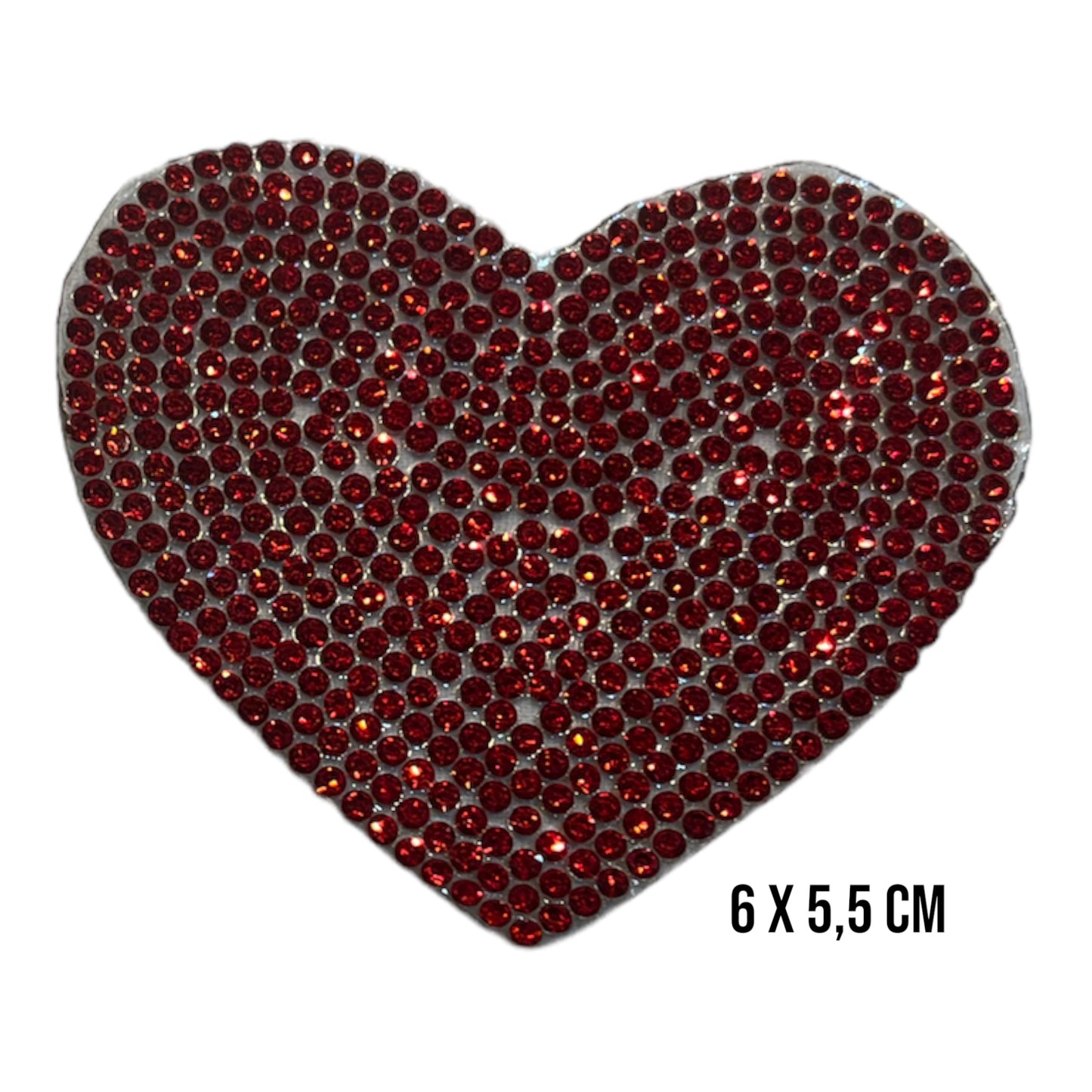 Parche corazon strass