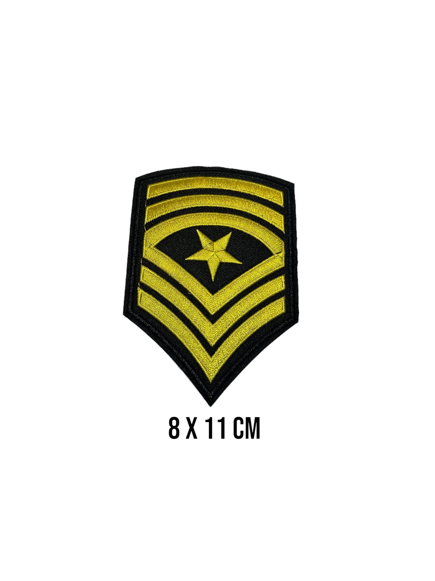 Insignia Bordada negro y amarillo