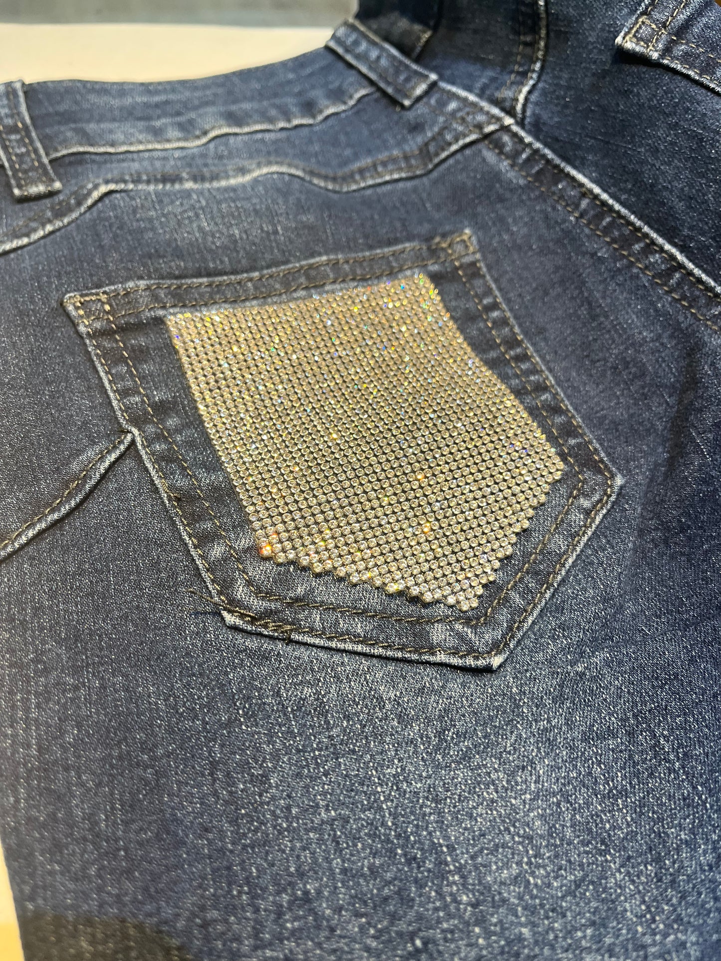 Parche bolsillo strass