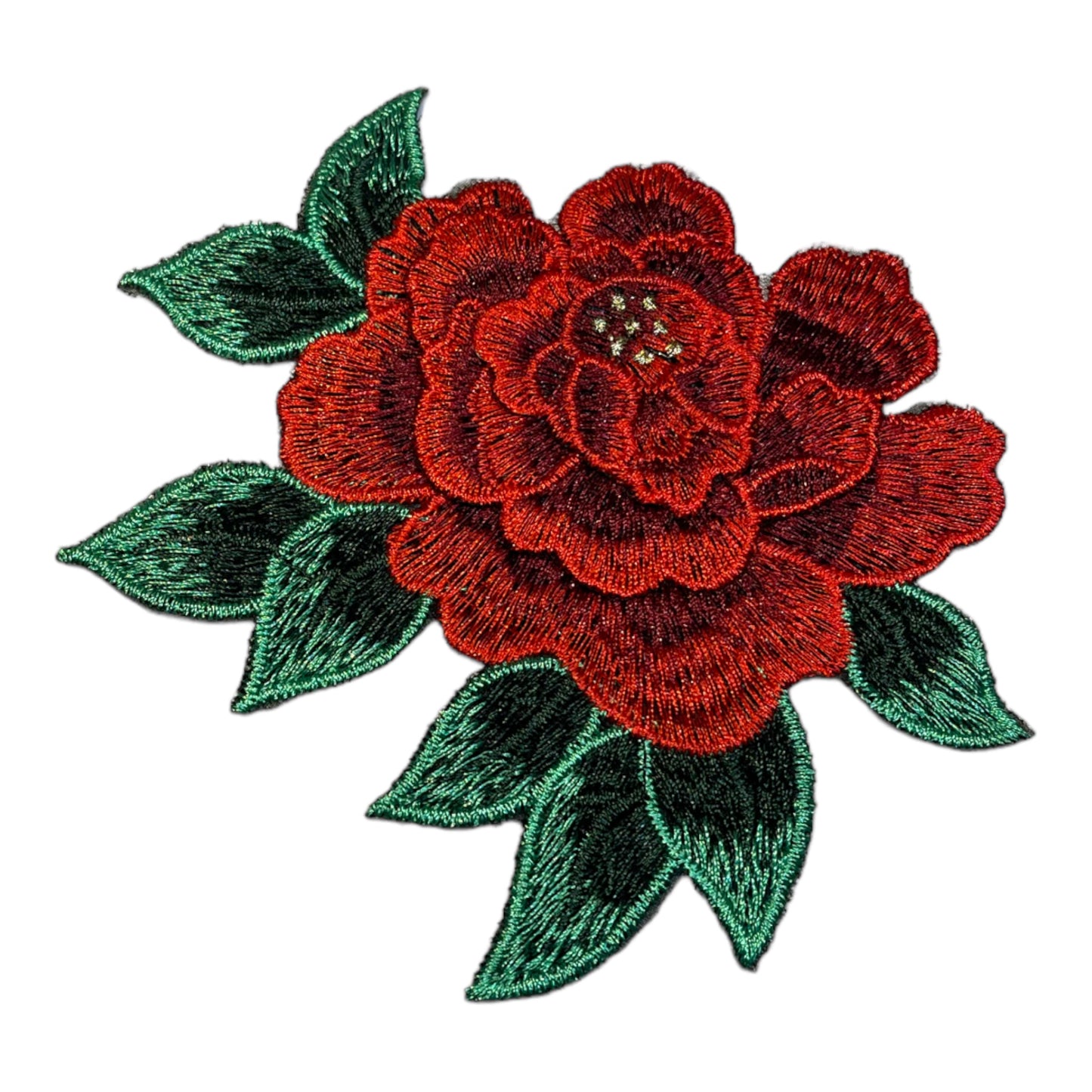 Parche flor roja