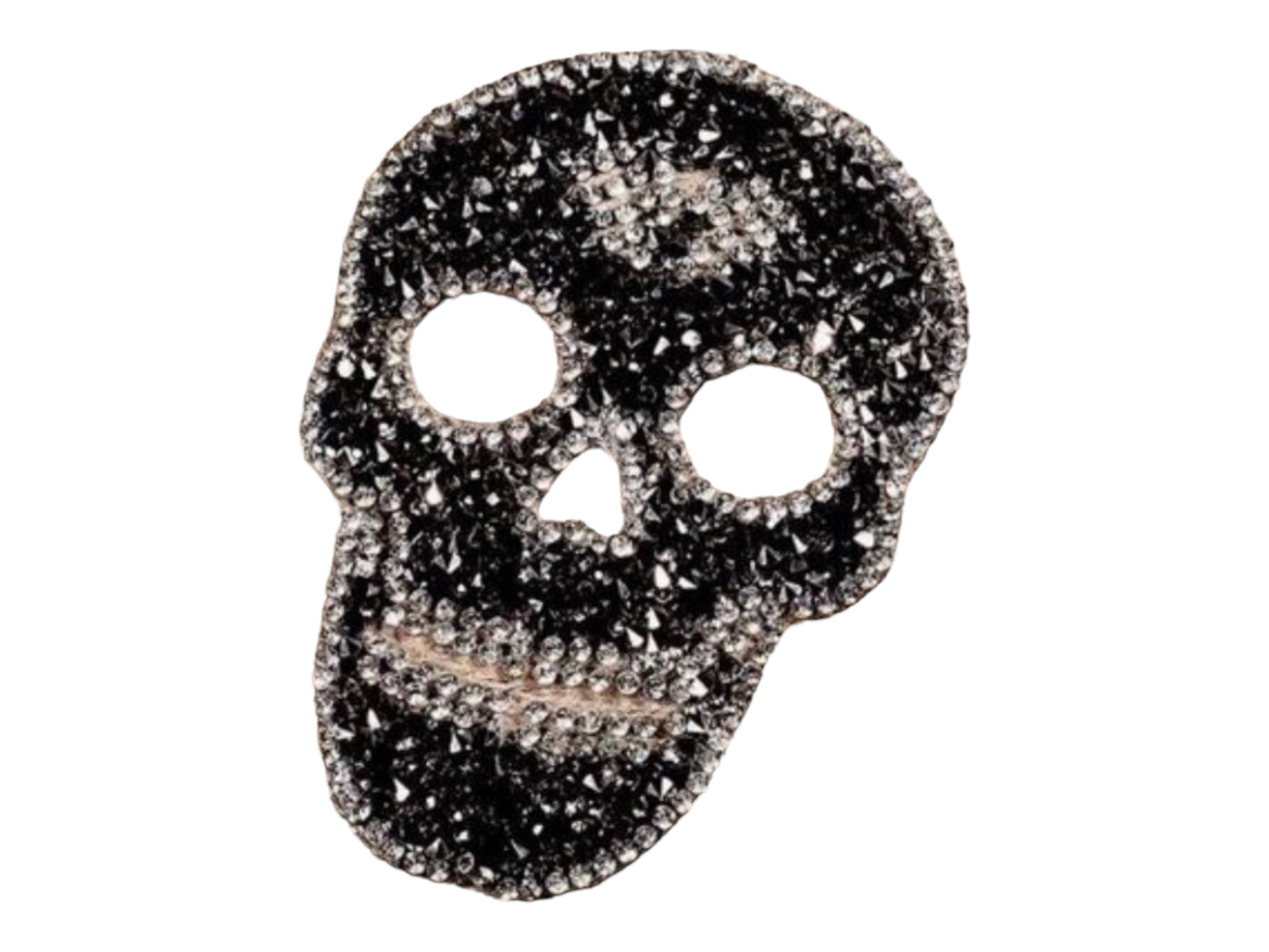 Parche termoadhesivo calavera strass