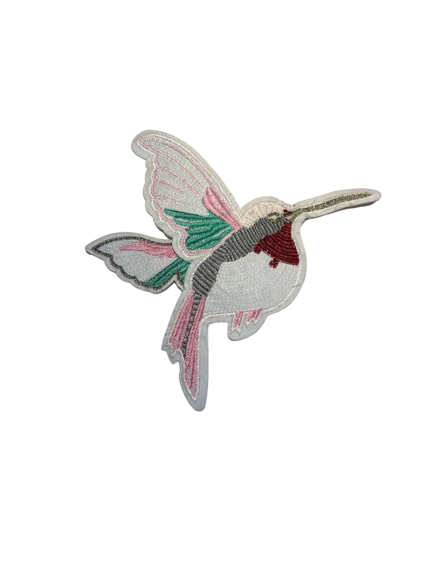 Parche bordado colibrí