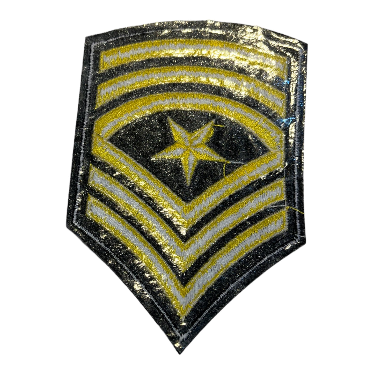 Insignia Bordada negro y amarillo
