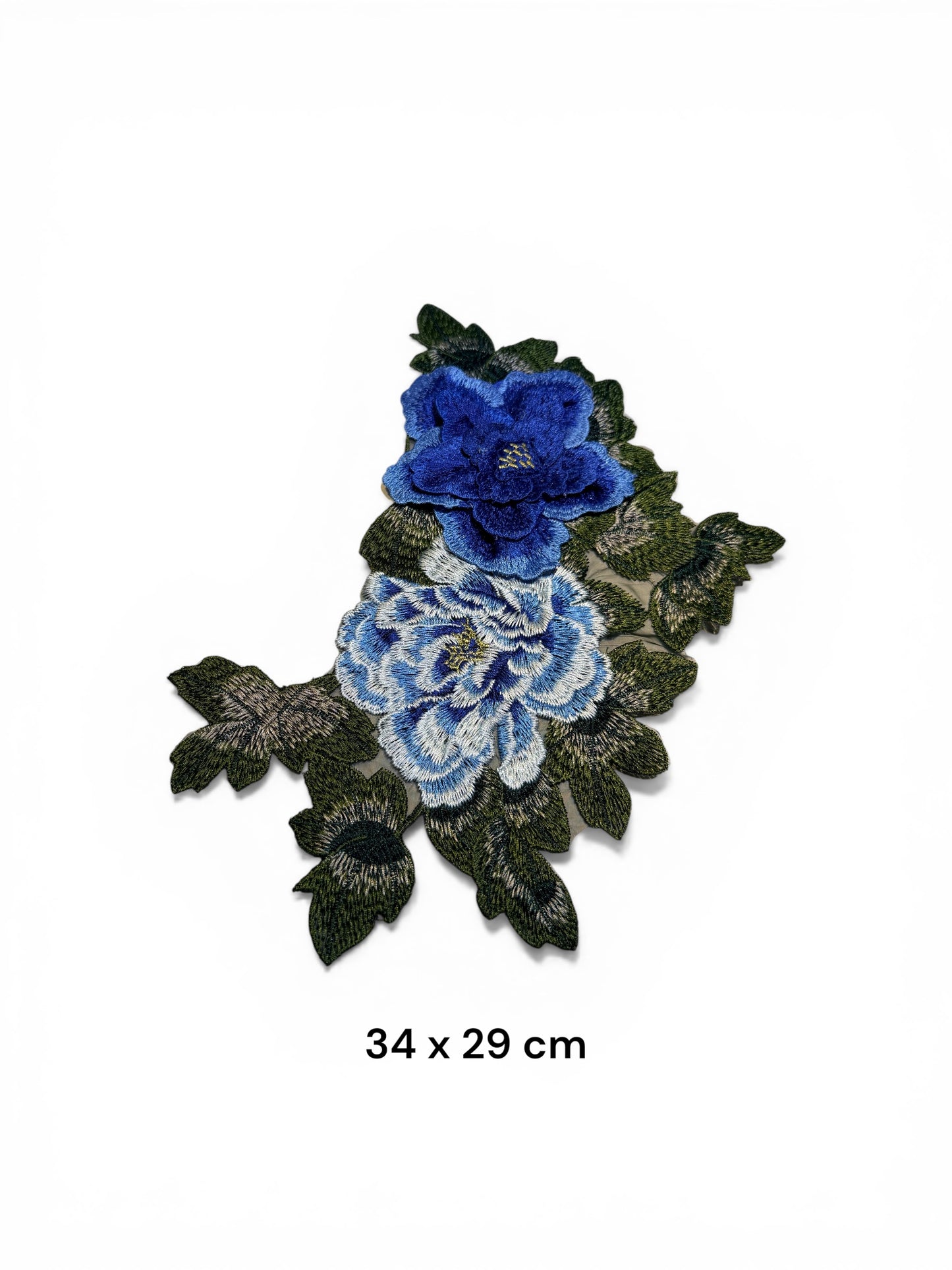 Parche Flores Azules