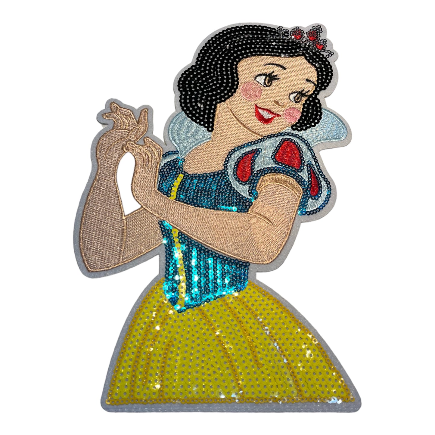 Parche Blancanieves lentejuelas