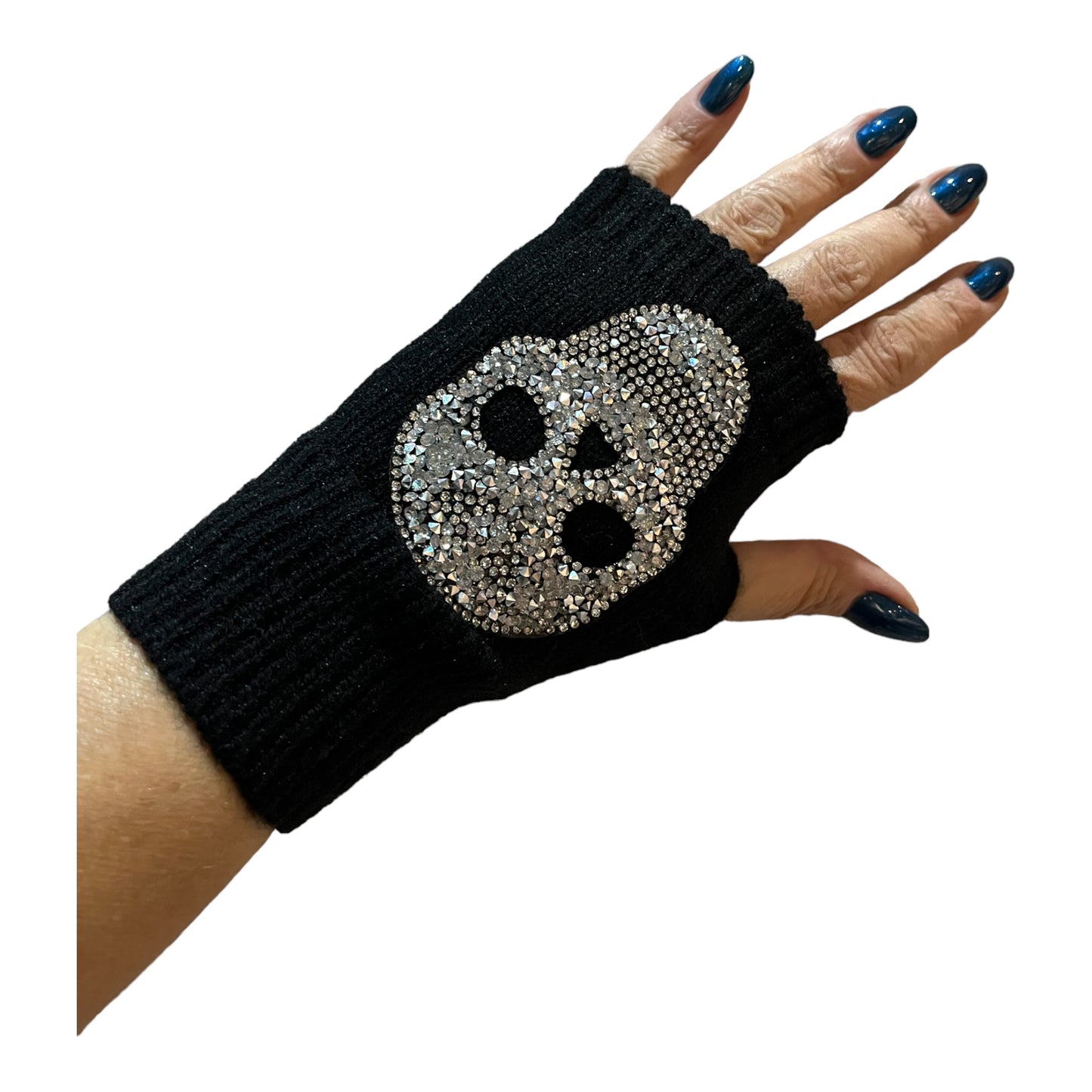 Parche termoadhesivo calavera strass