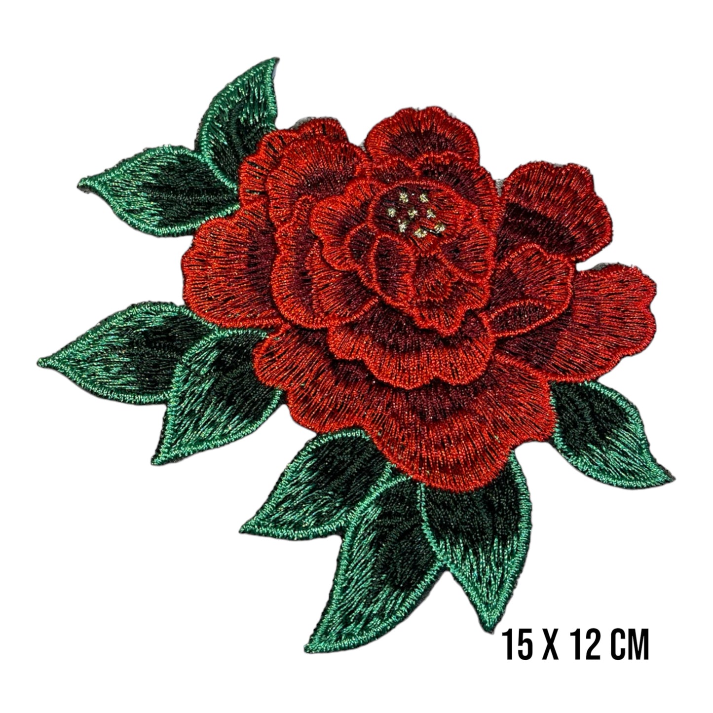 Parche flor roja