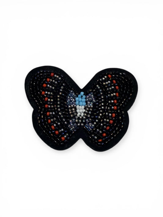 Parche mariposa abalorios