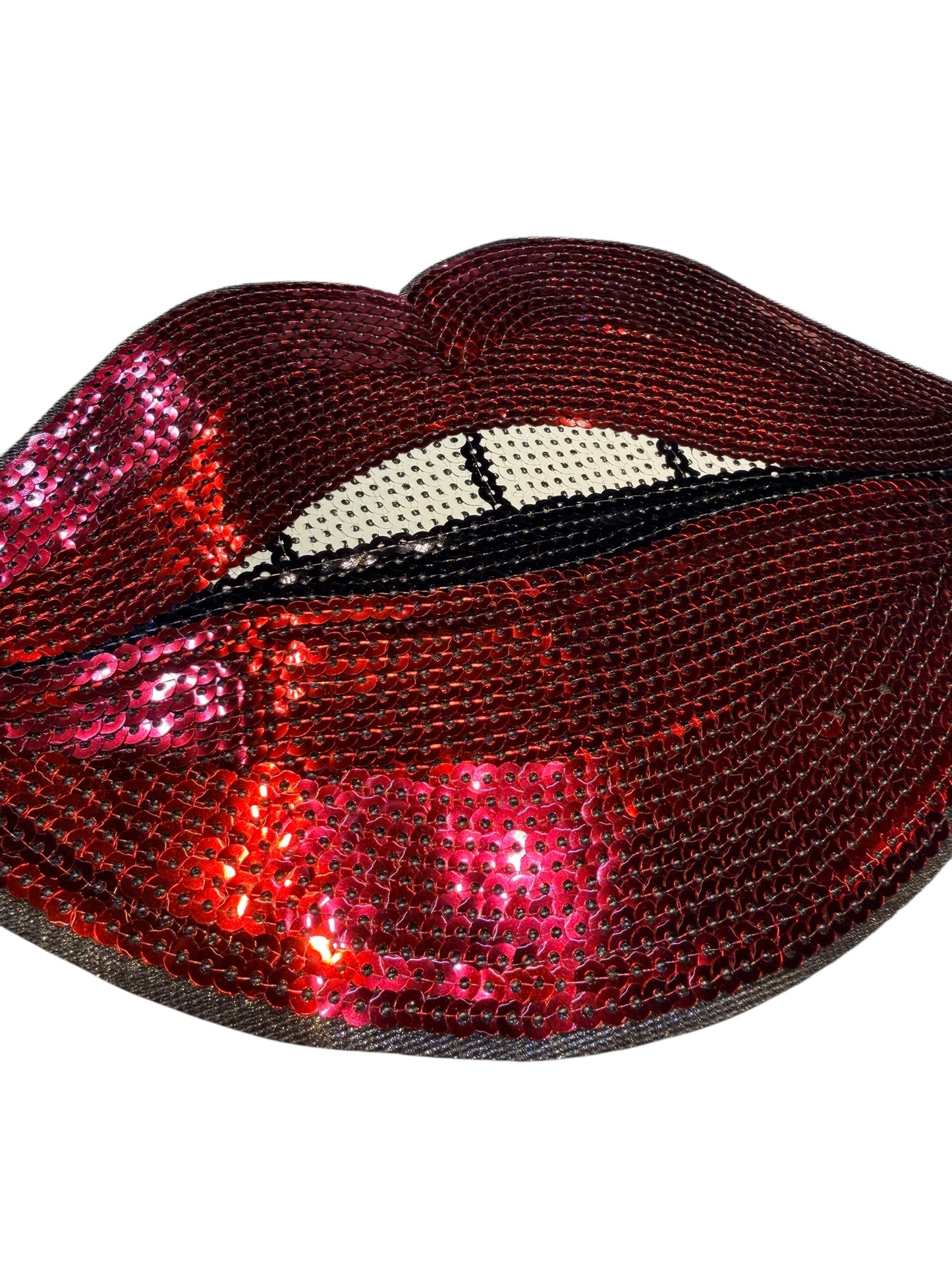 Parche labios lentejuelas