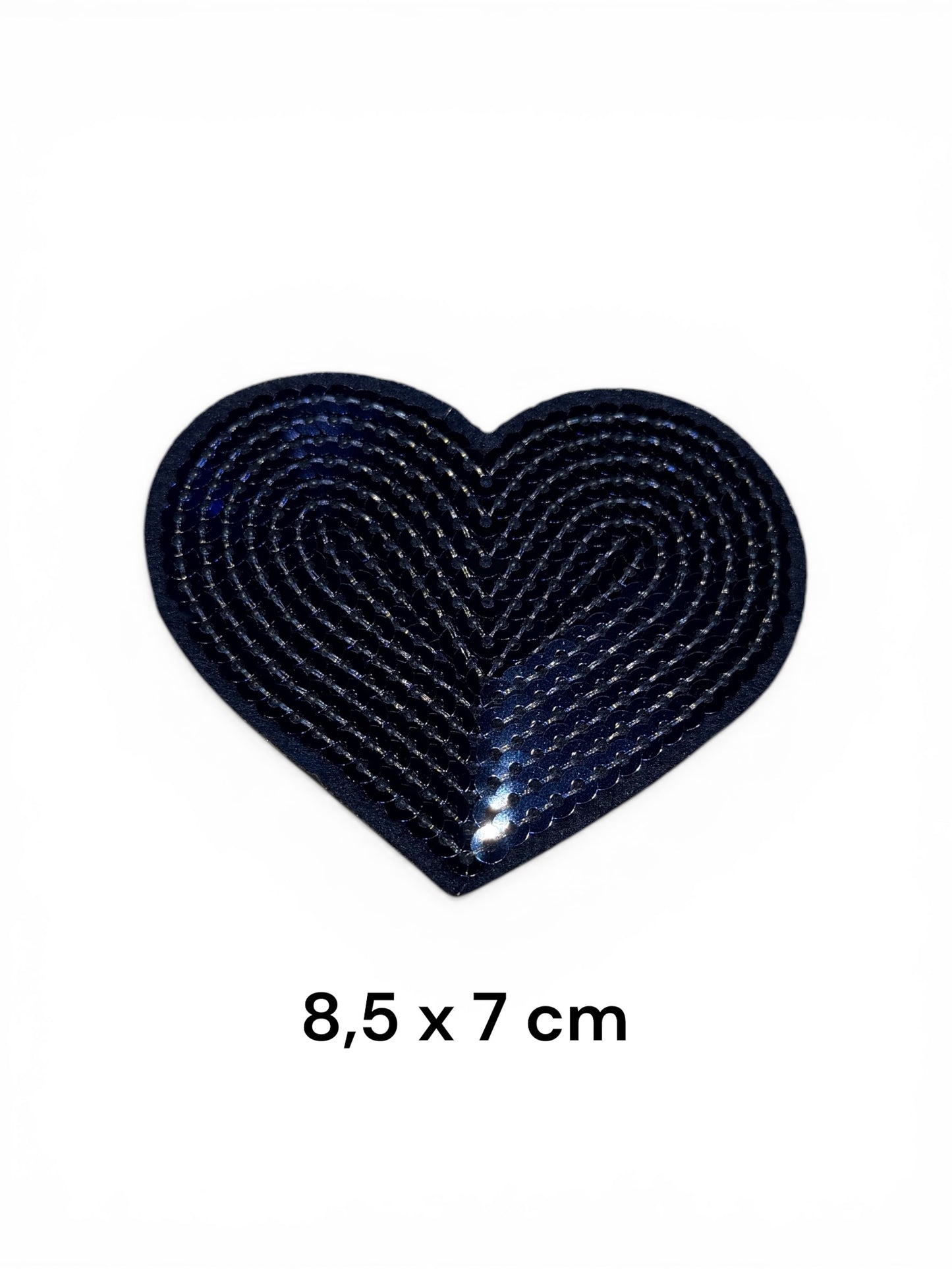 Parches corazón lentejuelas