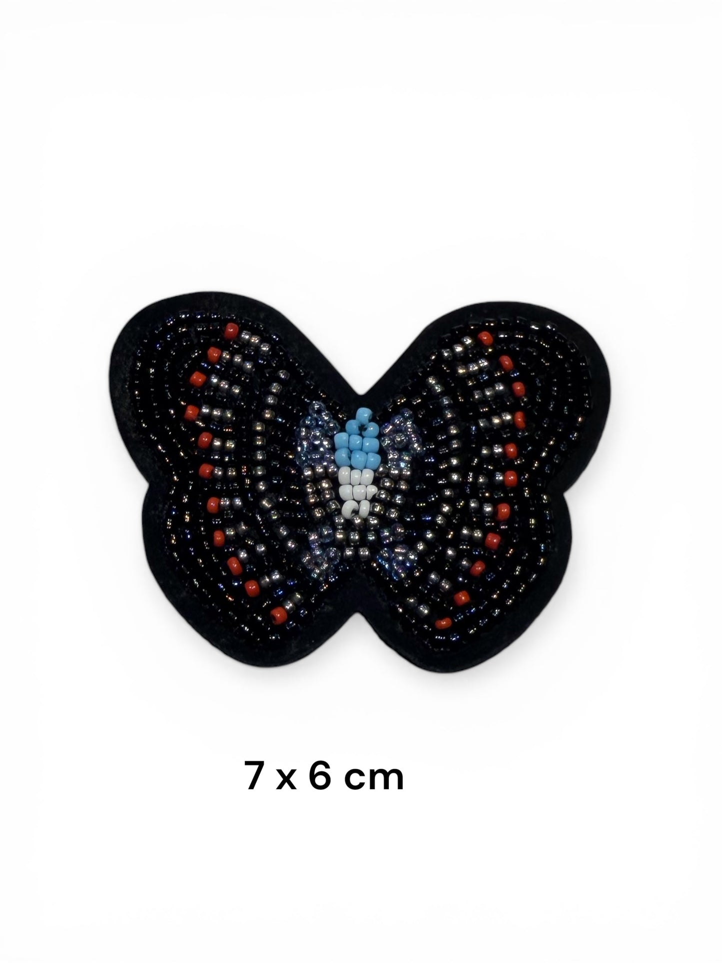 Parche mariposa abalorios