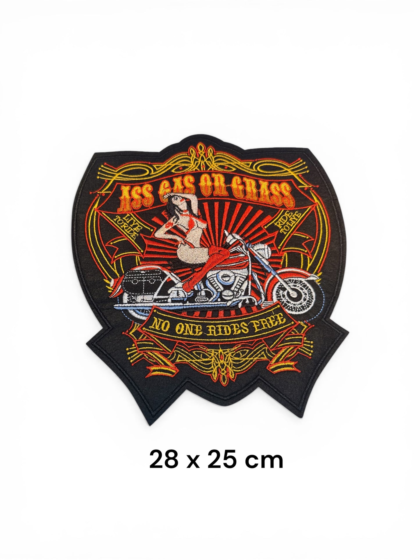 Parche bordado motero