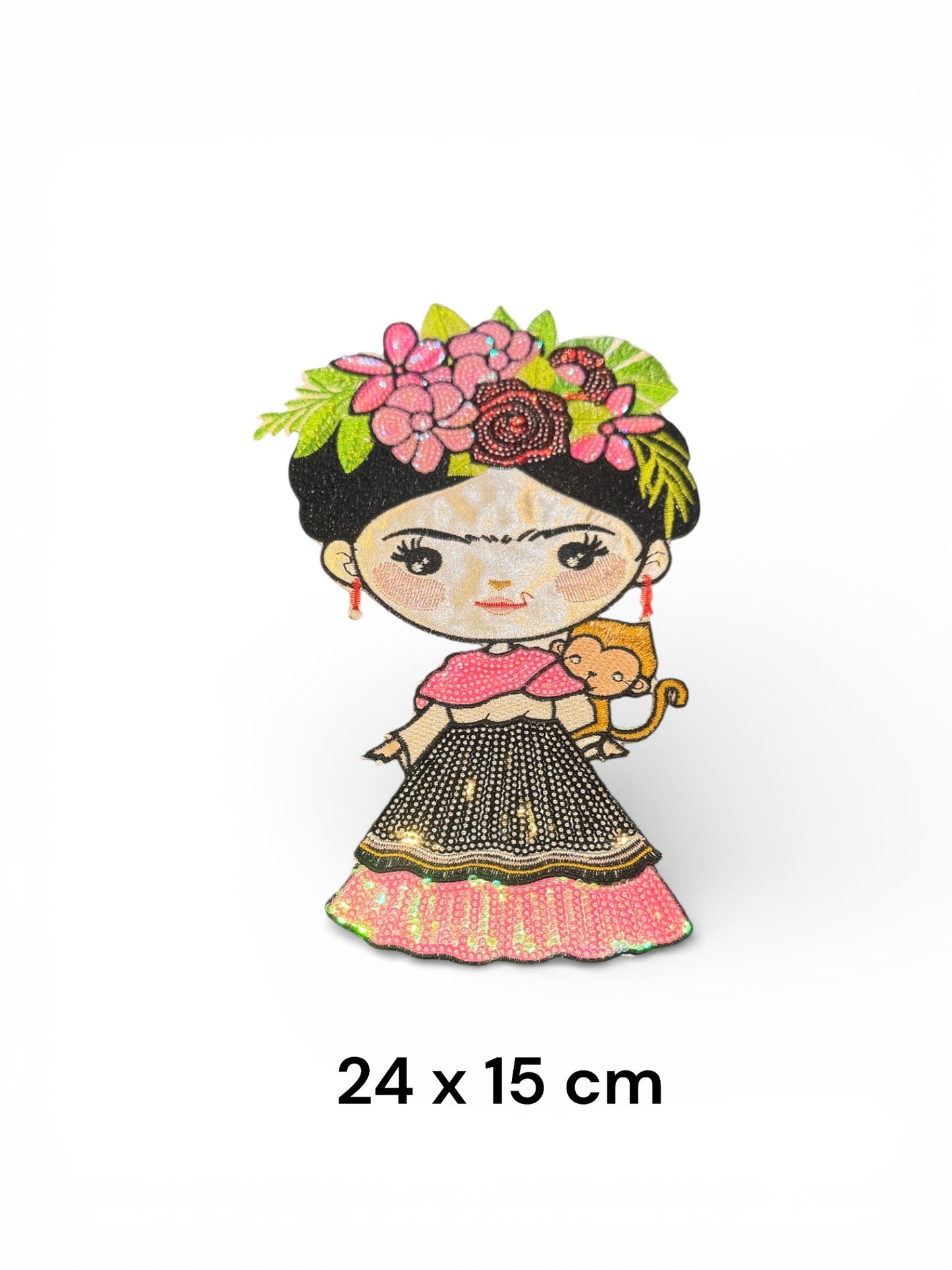 Parche Frida lentejuelas