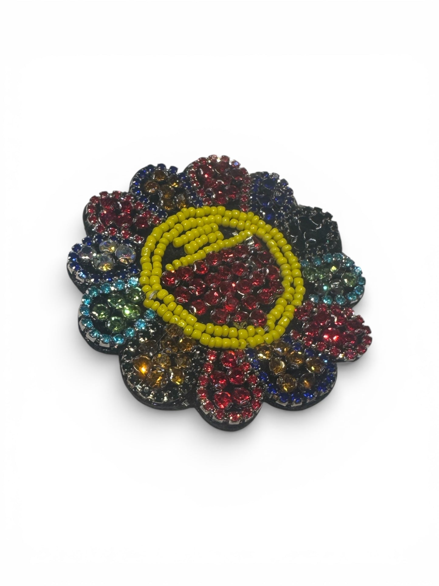 Parche flor sonriente