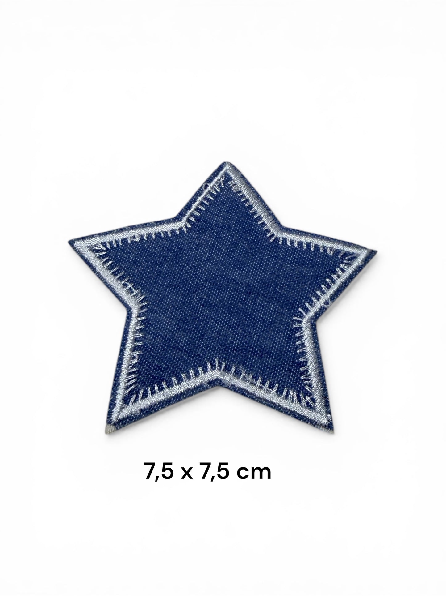 Parche estrella denim