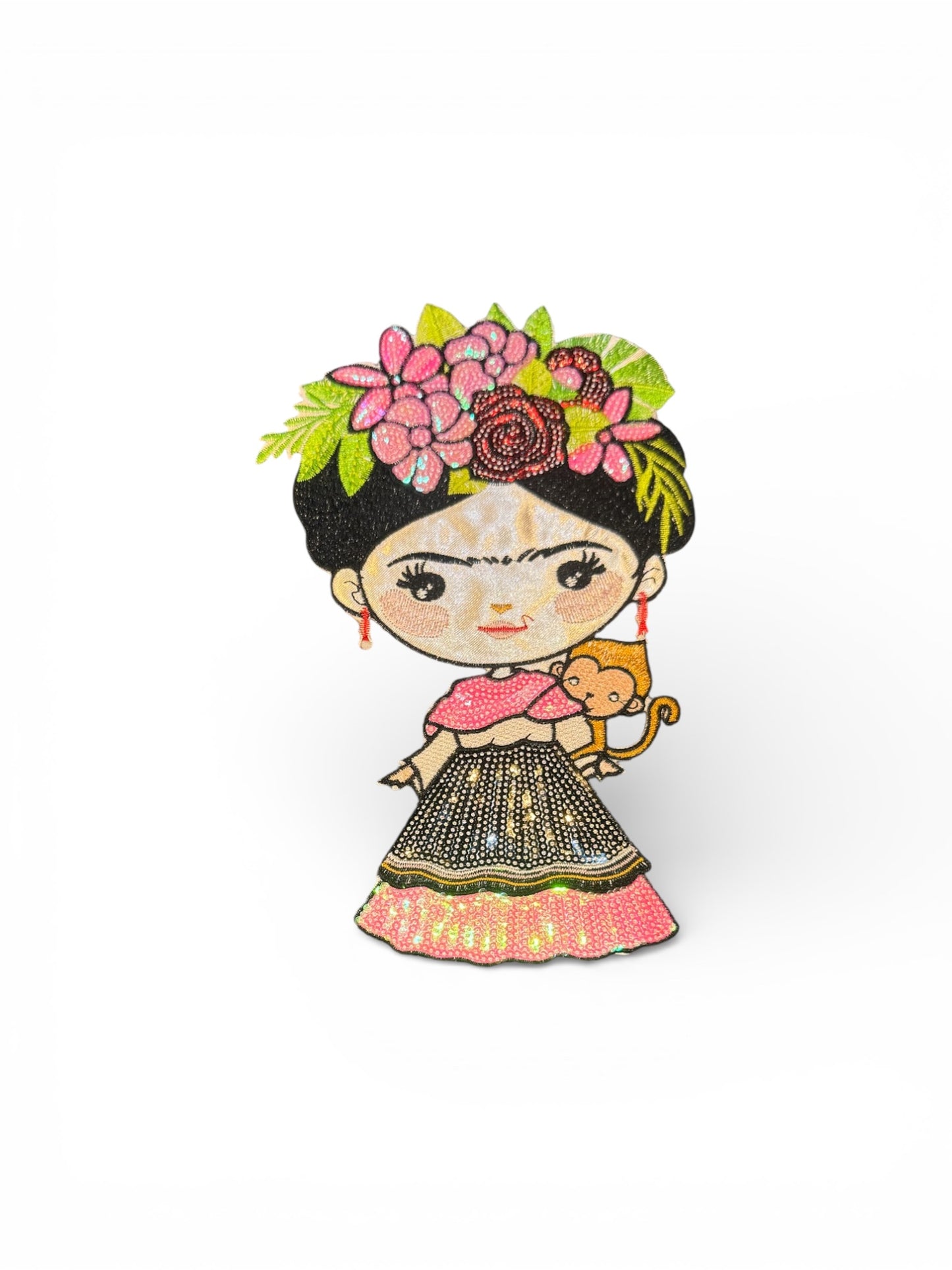 Parche Frida lentejuelas