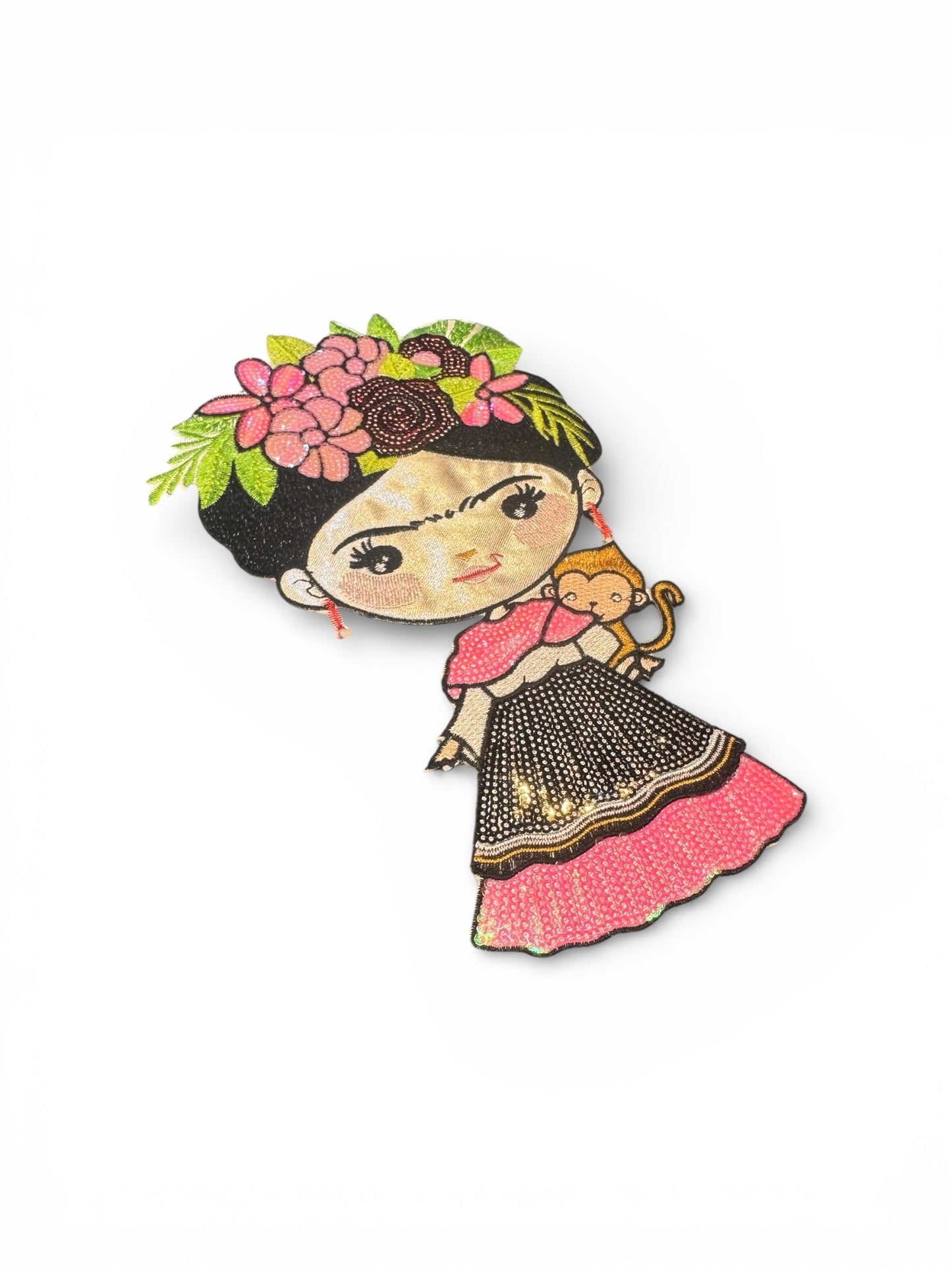 Parche Frida lentejuelas