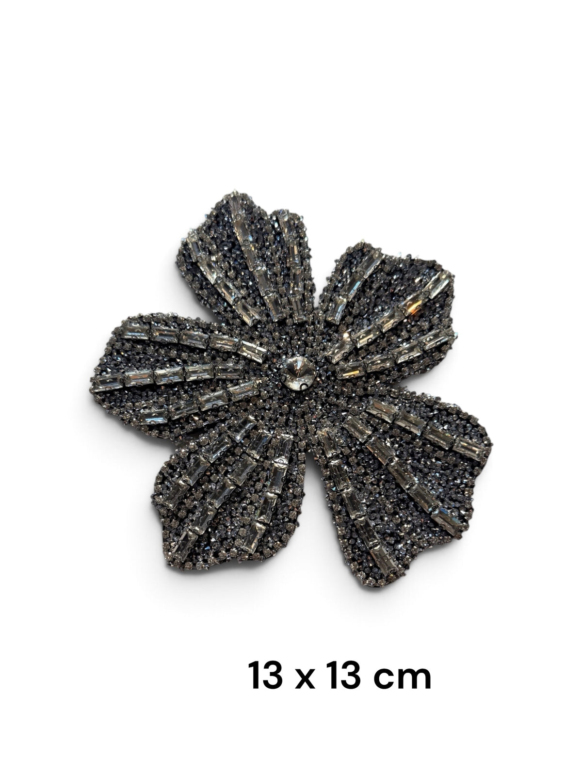 Aplique Flor pedrería cristal