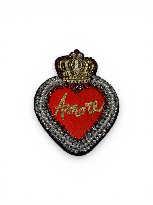 Corazón pedrería Amore