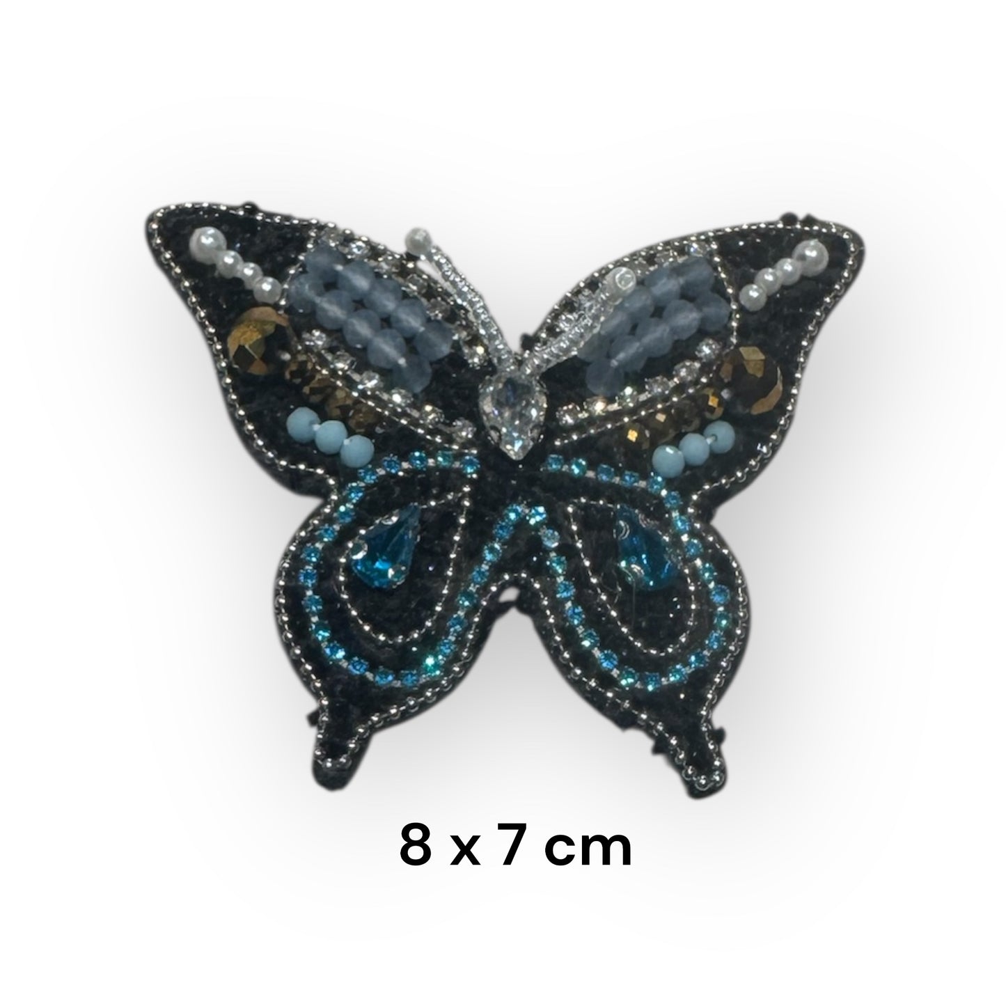 Parche mariposa pedrería