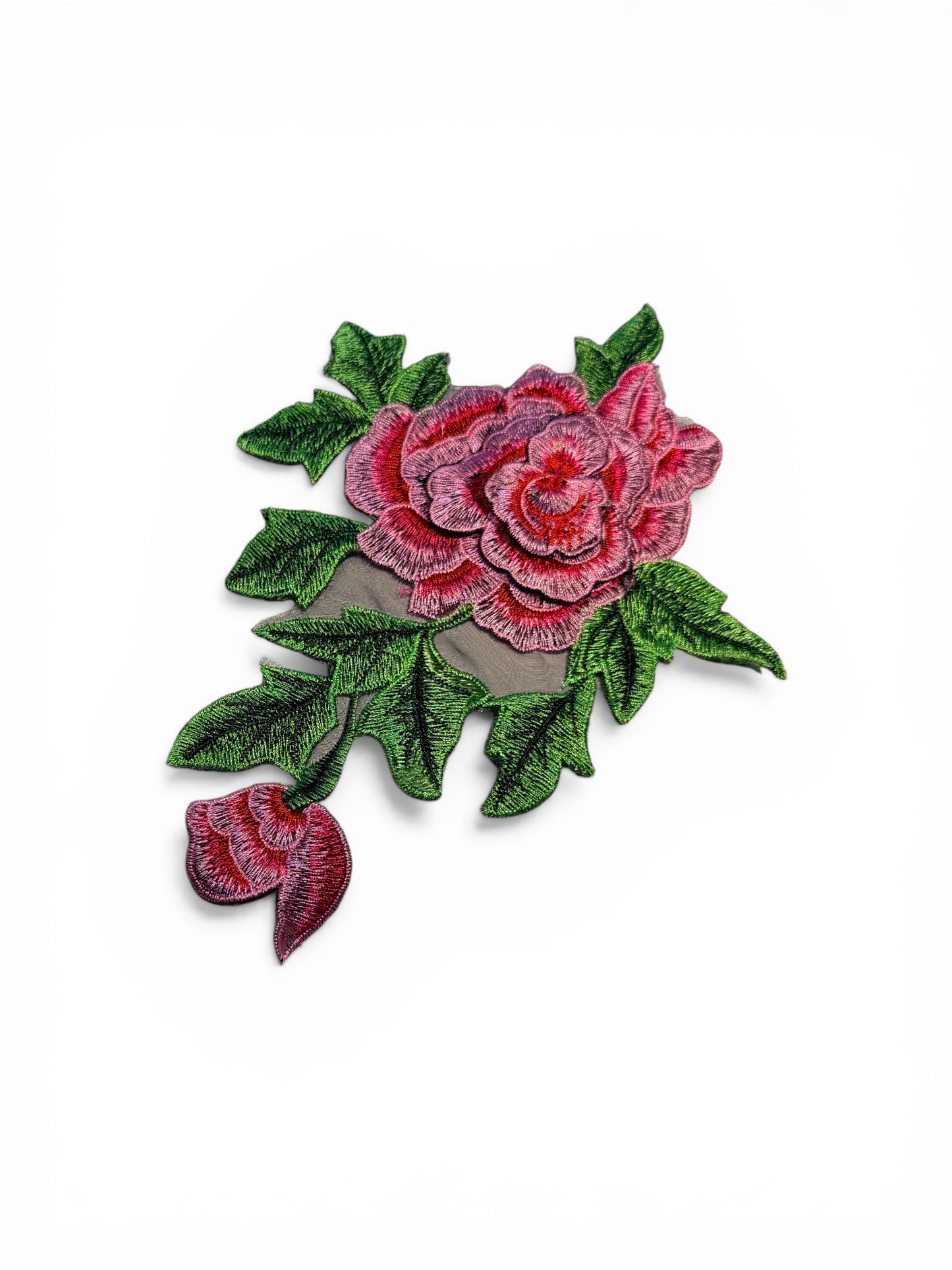 Parche flor rosa