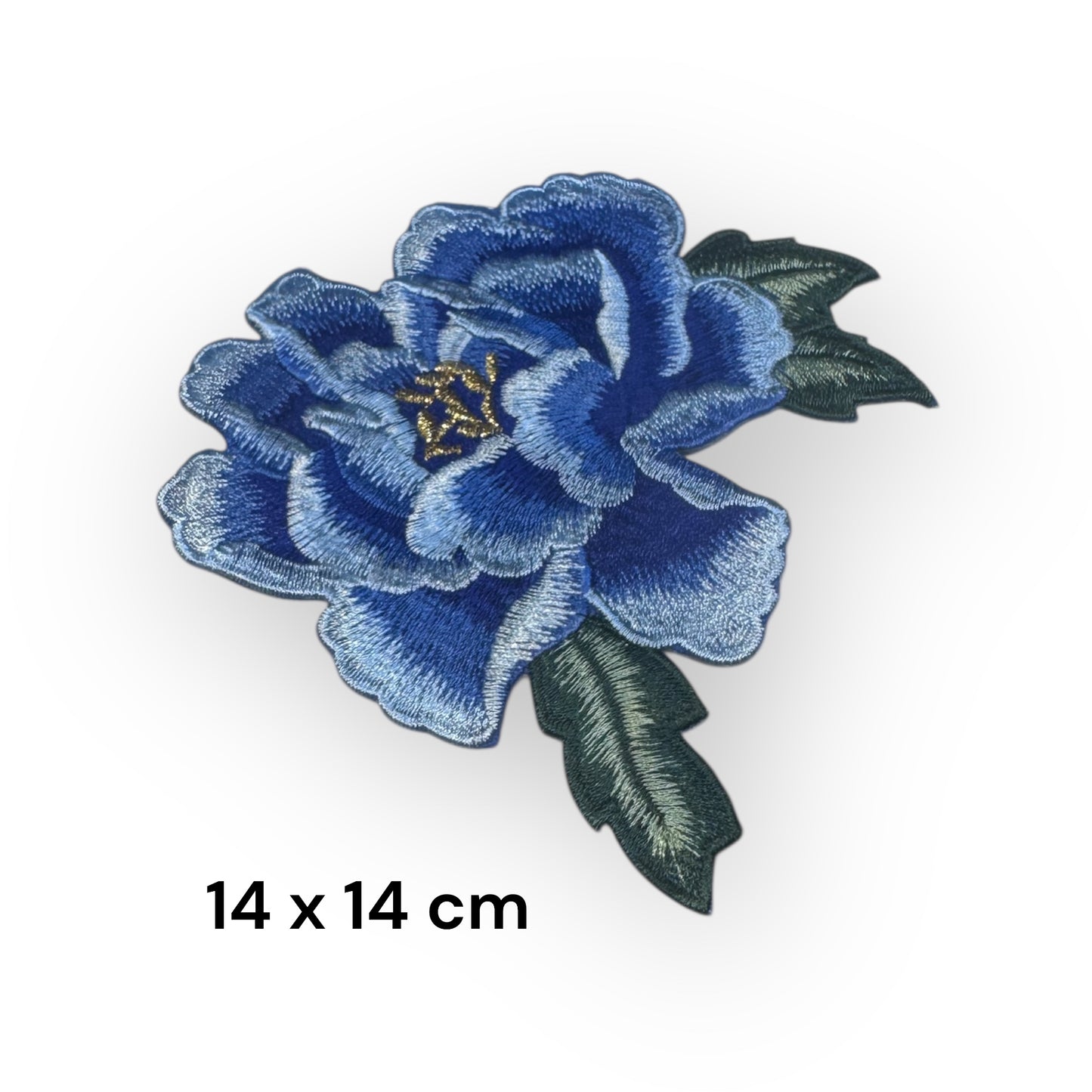 Parche flor Azul