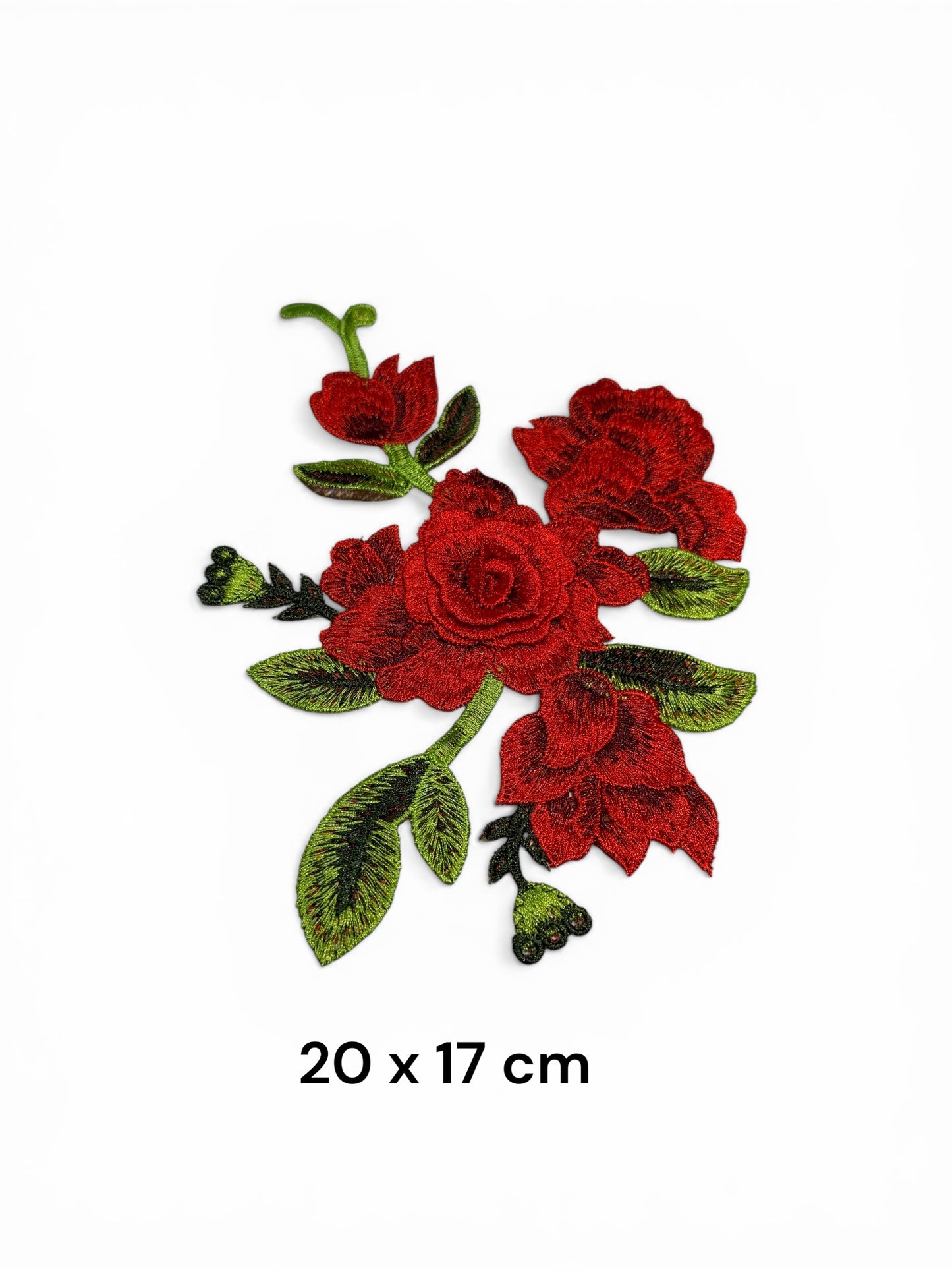 Parche rosas rojas