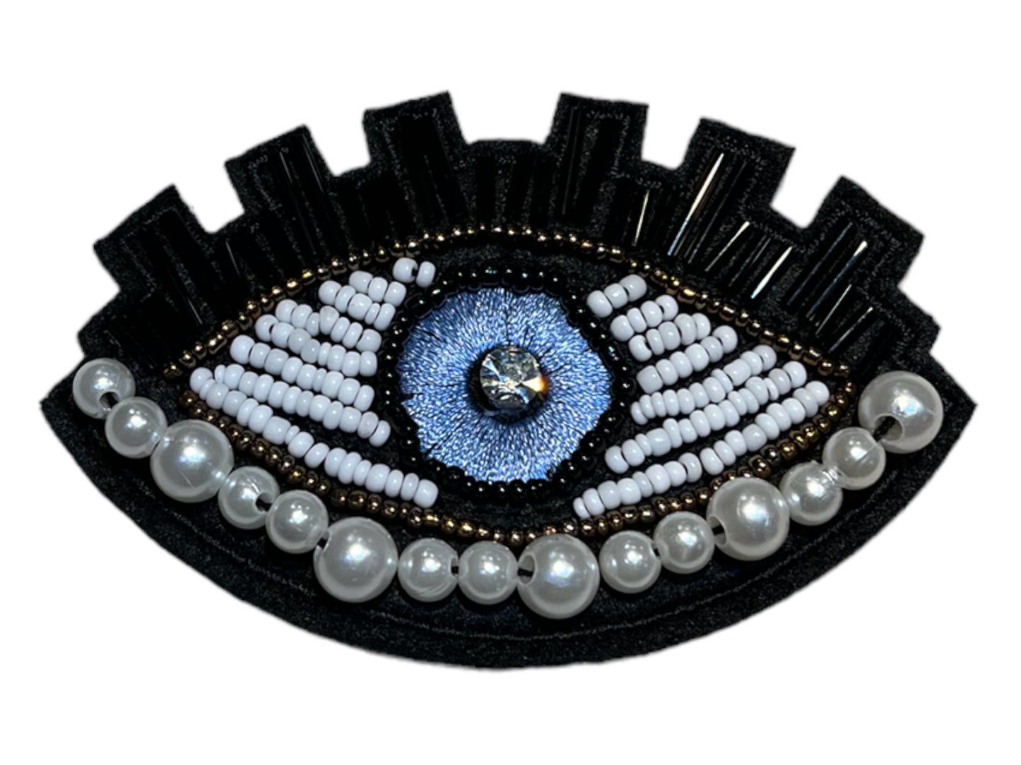Parche ojo turco con perlas