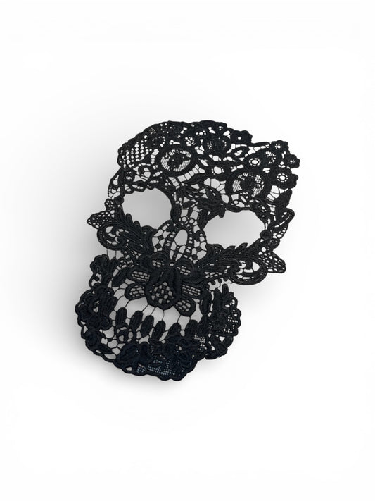 Parche calavera guipur