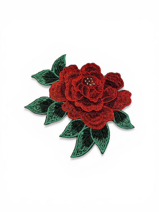 Parche flor roja
