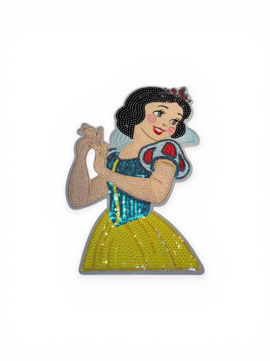 Parche Blancanieves lentejuelas