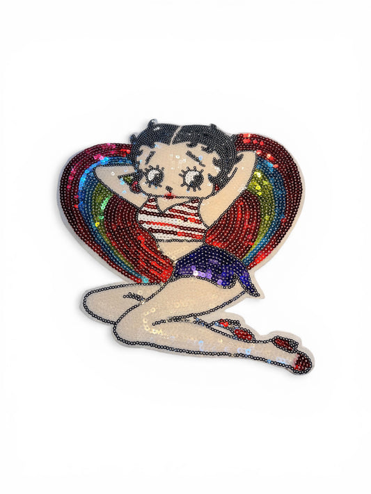 Parche Betty Boop Arcoiris
