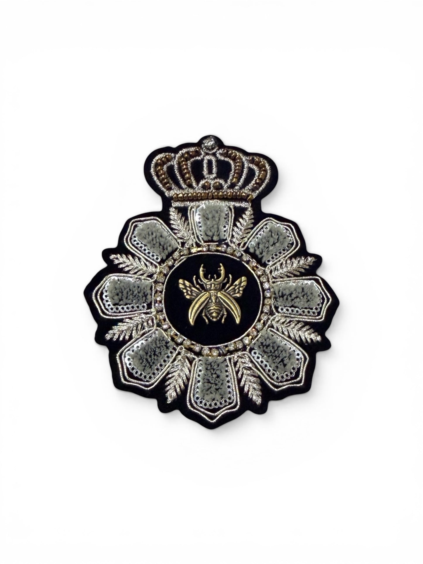 Parche escudo plata