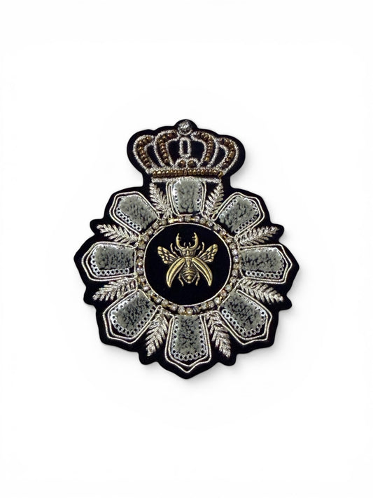 Parche escudo plata