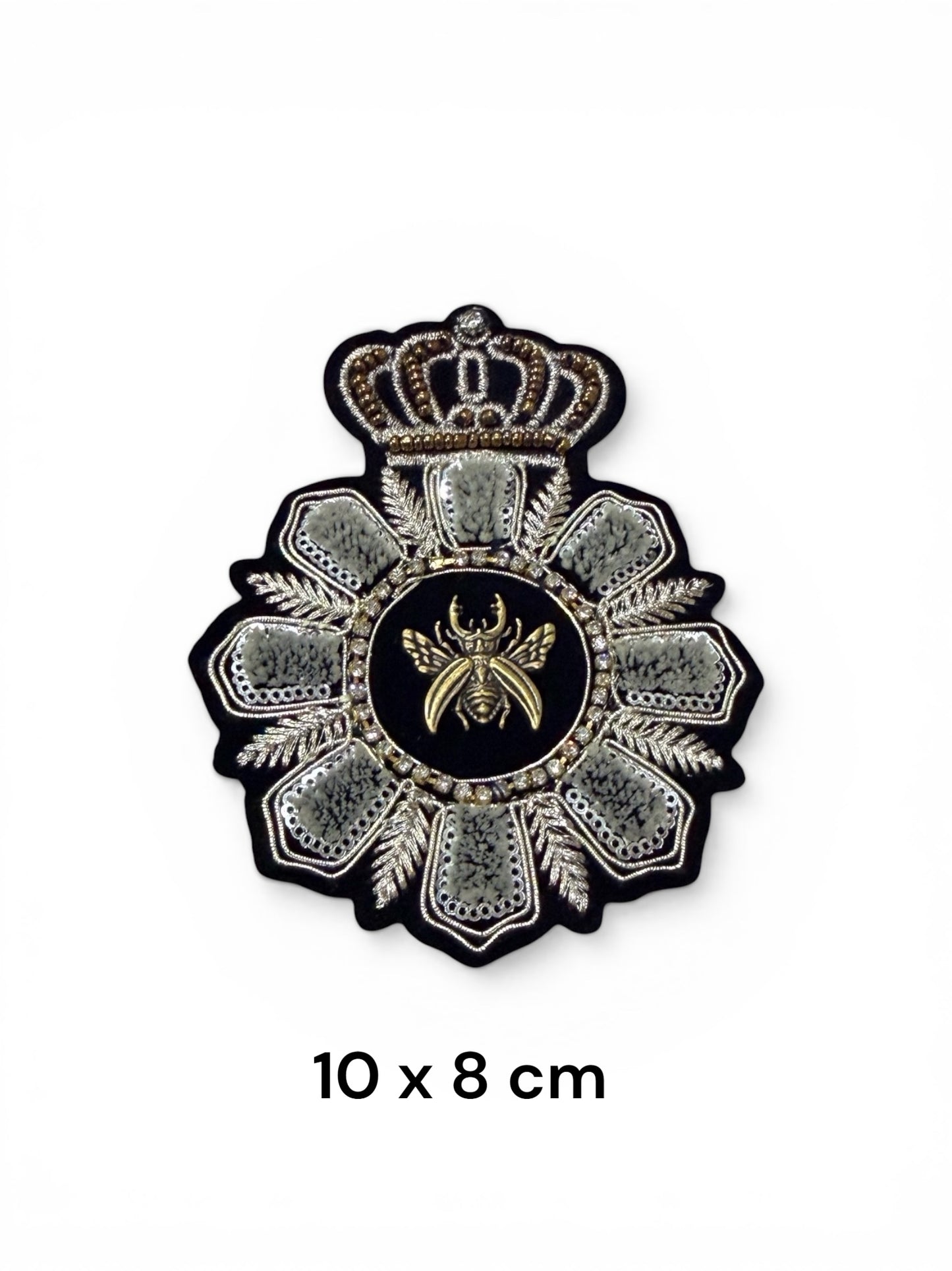 Parche escudo plata