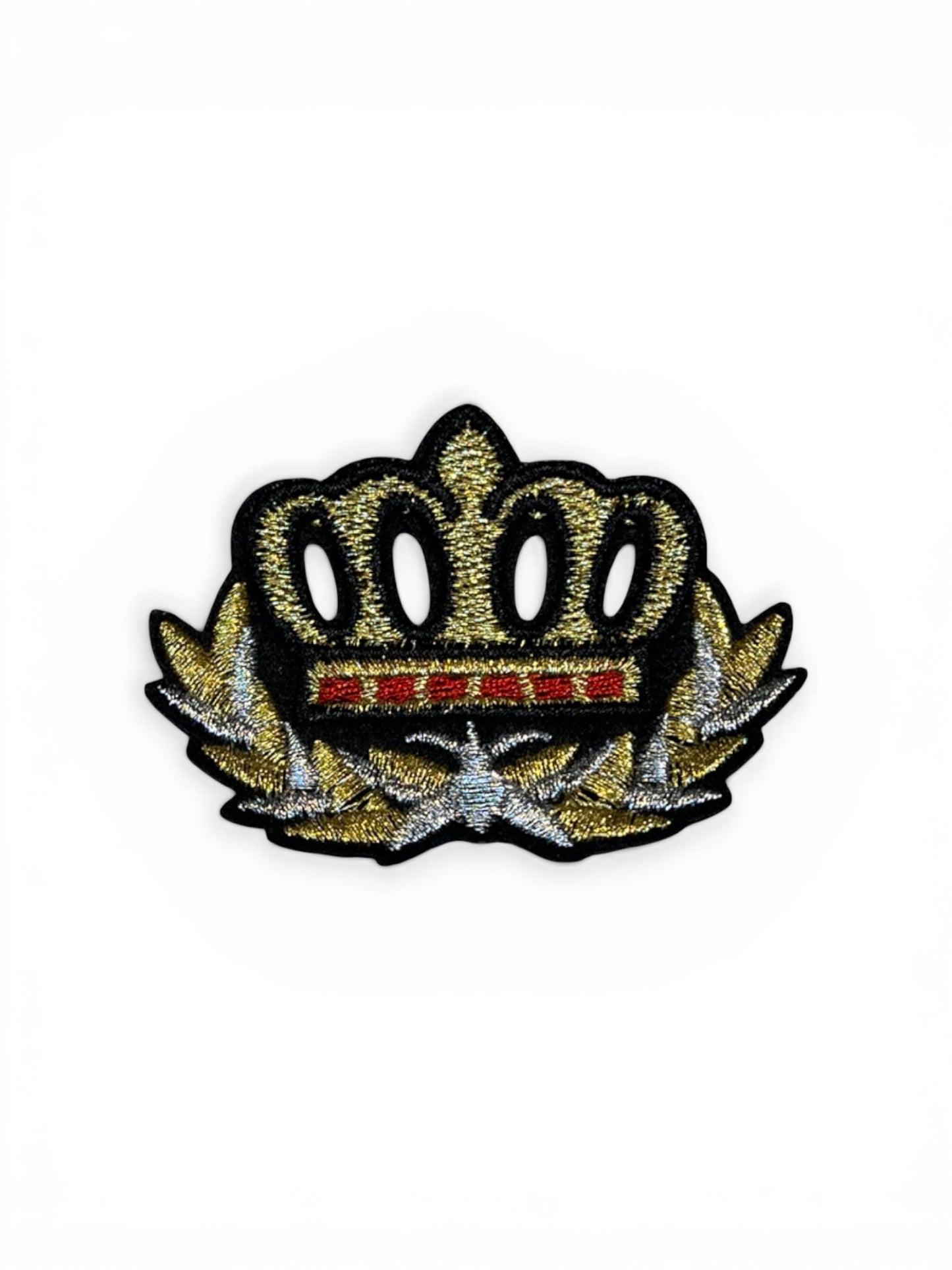 Insignia Bordada corona con guirnalda
