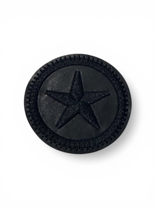 Parche negro estrella